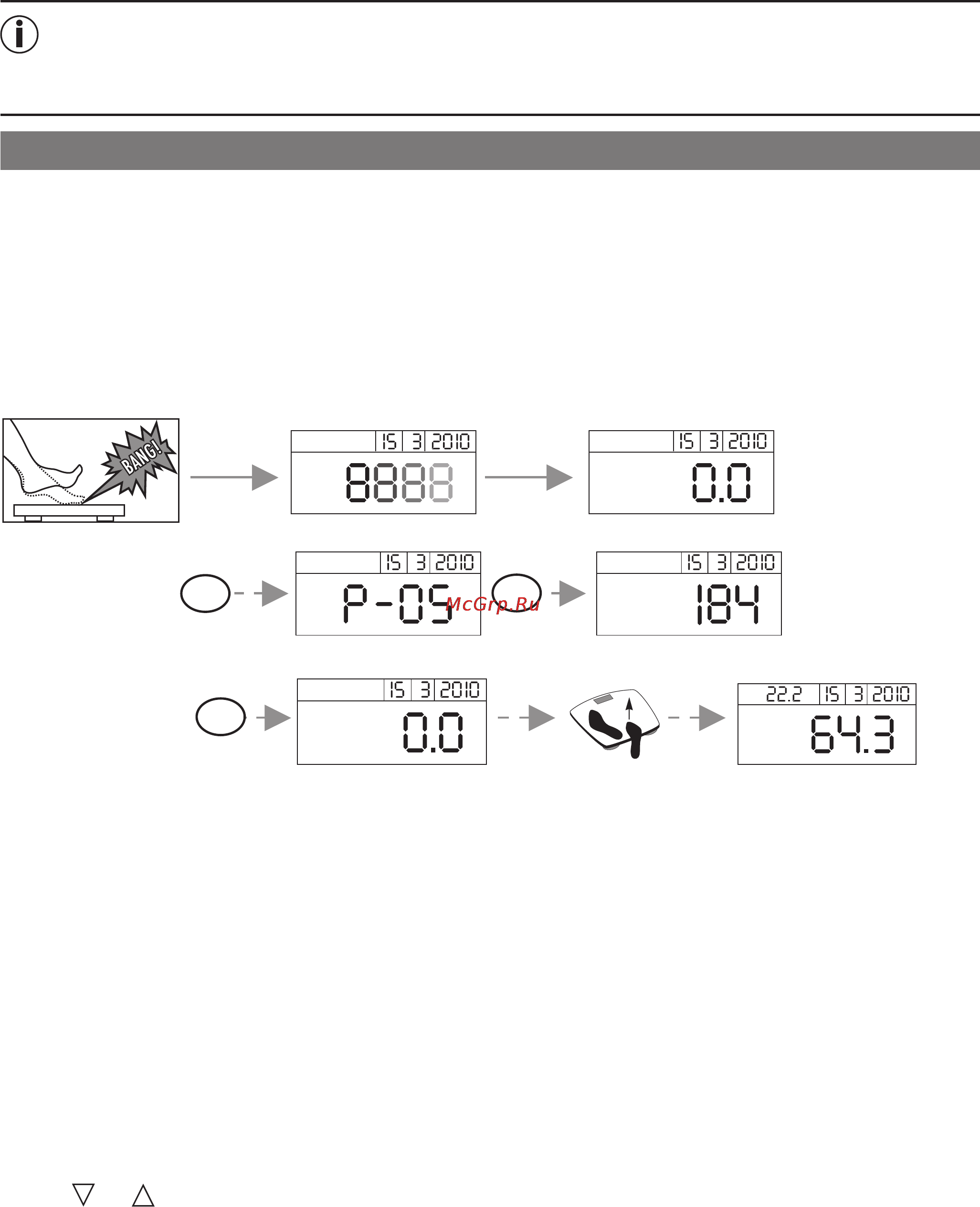 Beurer GS42 BMI [23/68] Utilisation