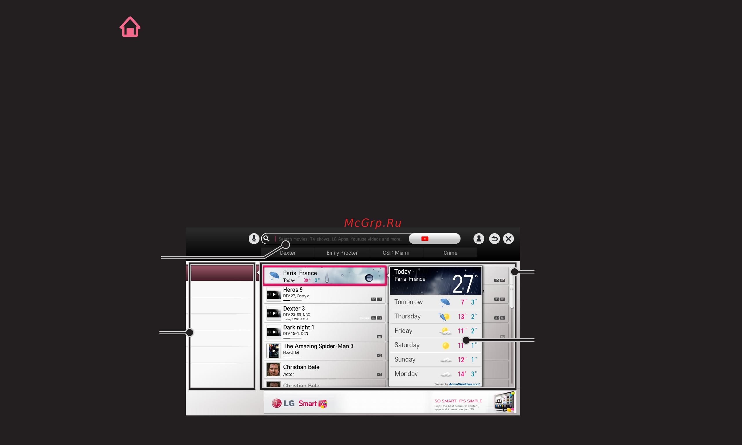 LG 60PH670V [150/390] Smart поиск