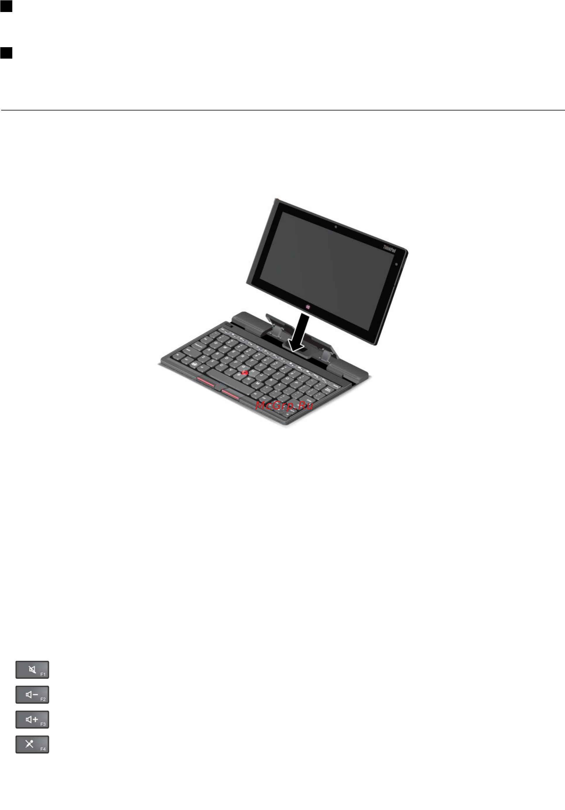 Lenovo ThinkPad Tablet 2 N3S4NRT [39/82] Использование клавиатуры bluetooth