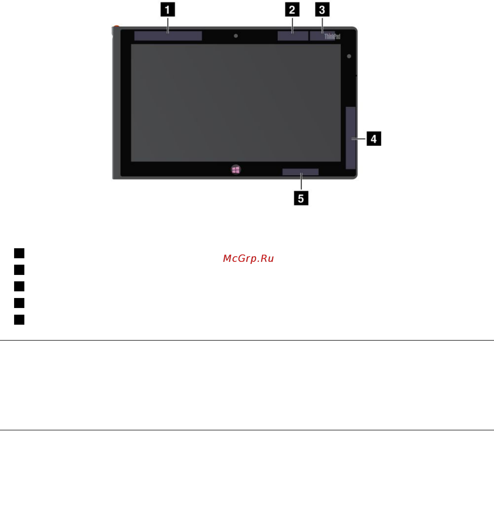 Lenovo ThinkPad Tablet 2 N3S4NRT [68/82] Расположение антенн беспроводной связи ultraconnect