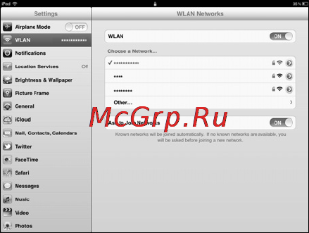 Huawei E5151 3G Black [22/23] Пример 3 подключение планшетного пк по wifi на примере ipad
