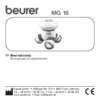 Beurer MG16 Red Инструкция по эксплуатации