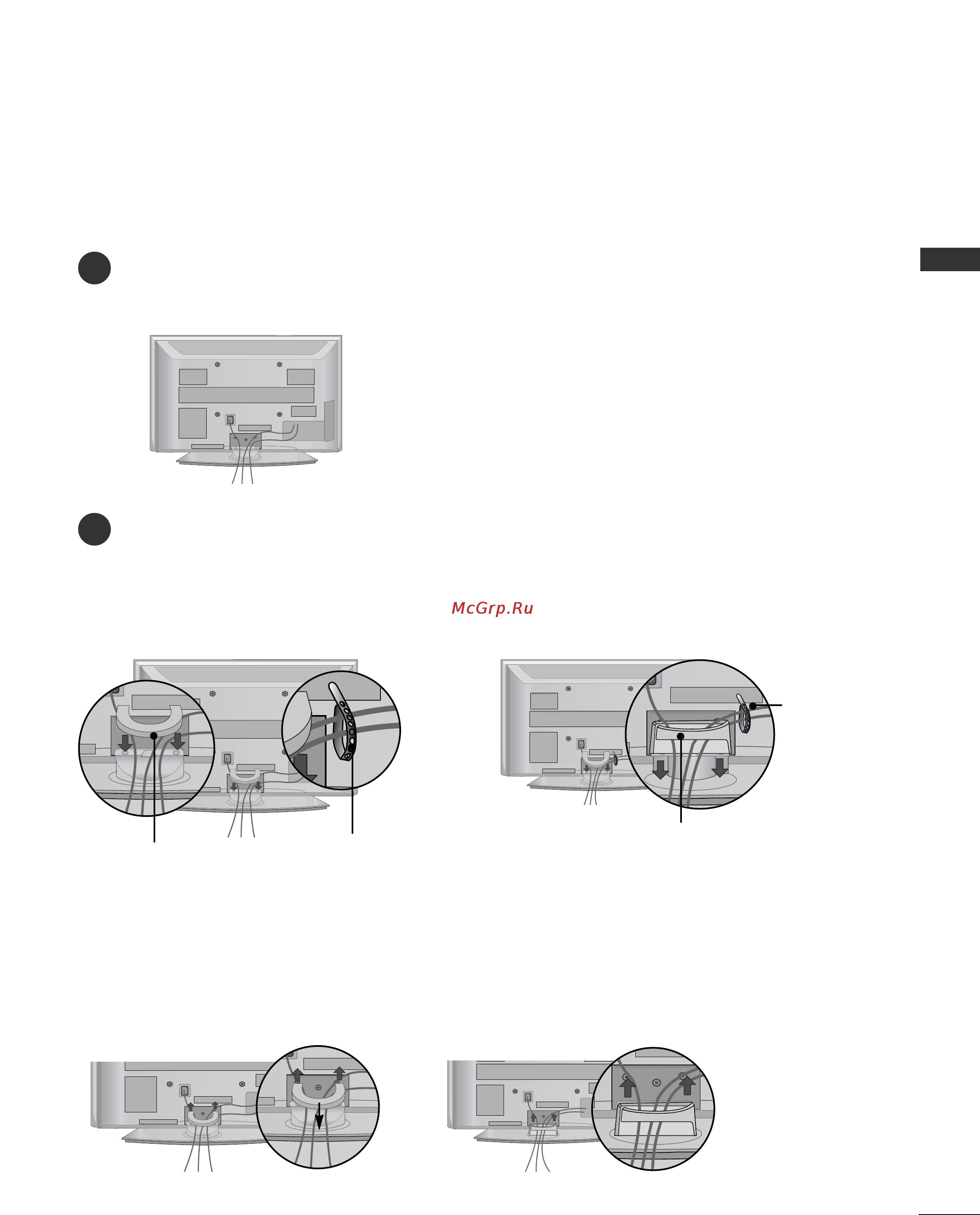 LG 50PG2000 [17/118] Фиксация проводов коробом хомутом