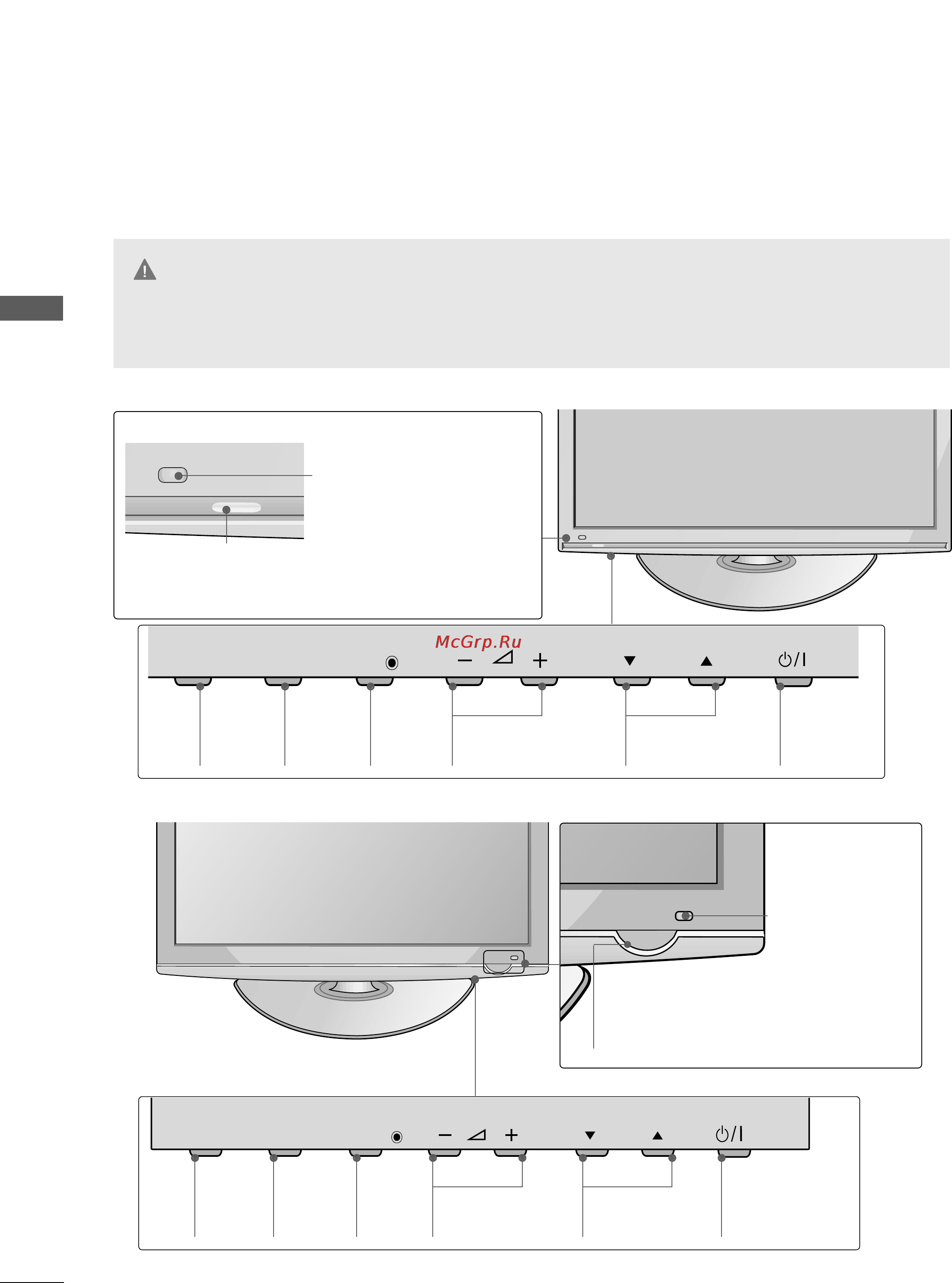 LG 42PQ30R [6/118] Front panel controls