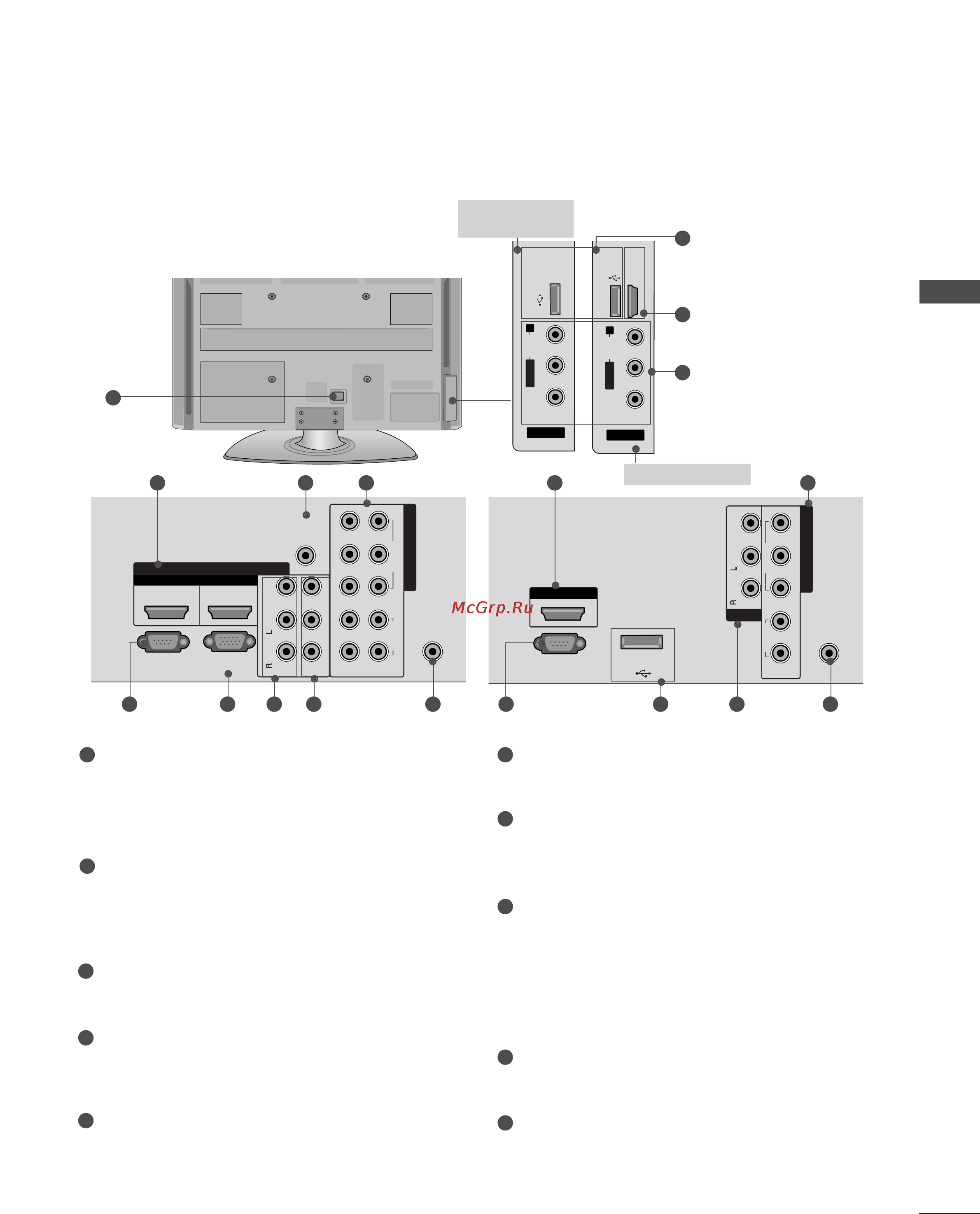 LG 42PQ30R [9/118] Back panel information