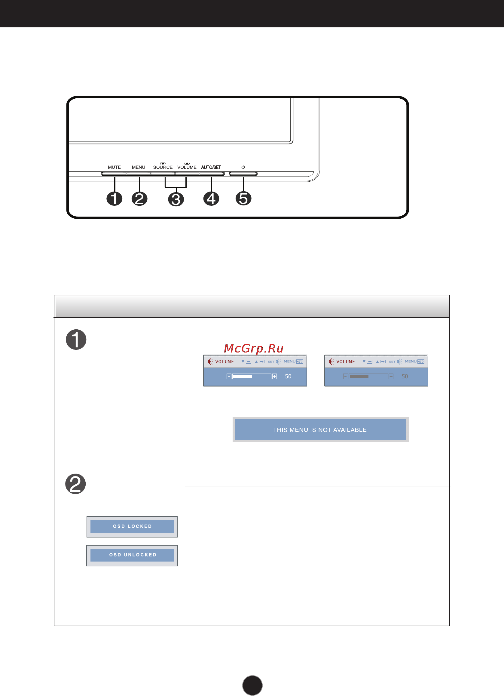 LG N1941WP-PF [13/29] Control panel functions