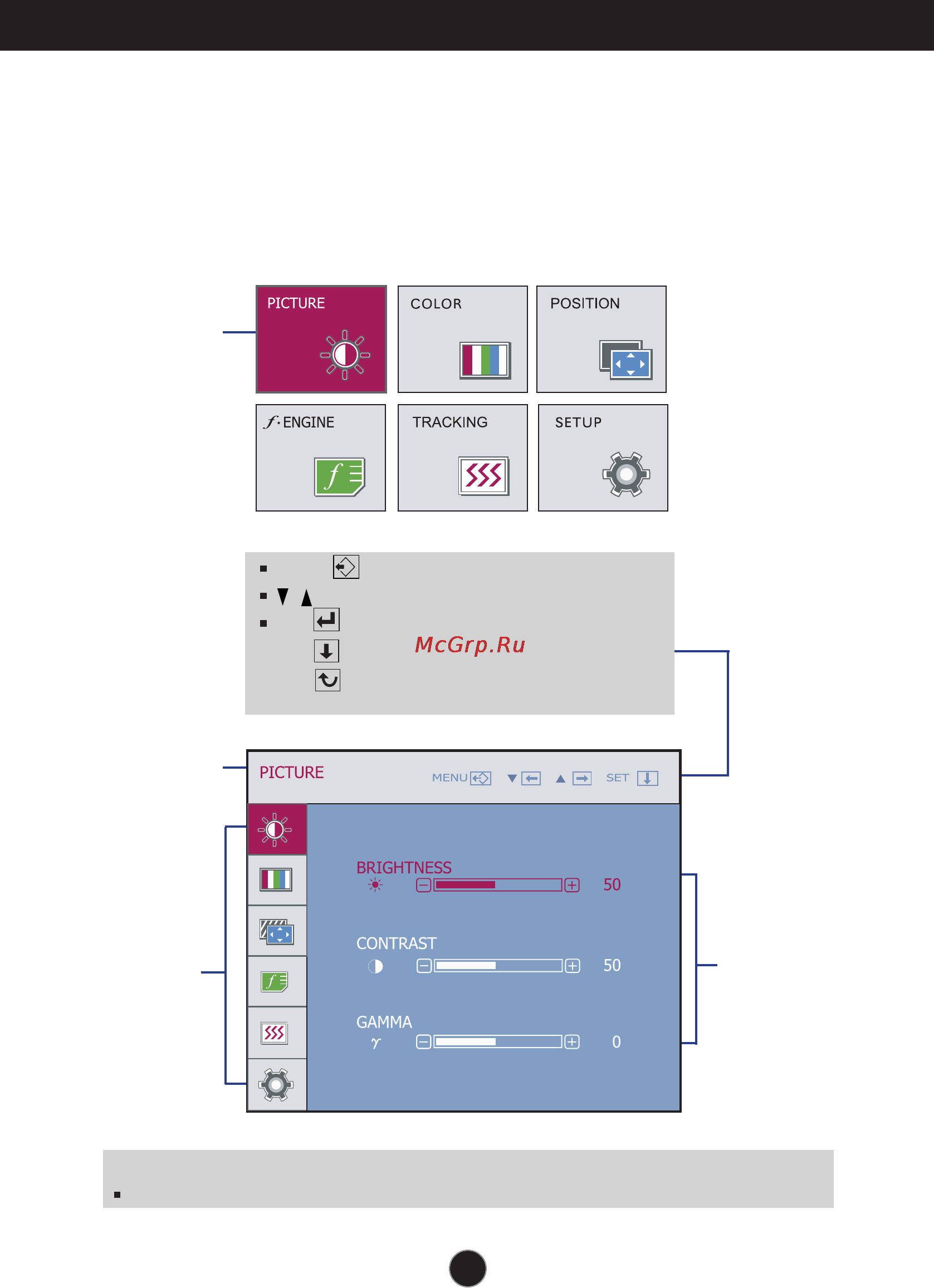 LG N1941WP-PF [17/29] On screen display osd selection and adjustment