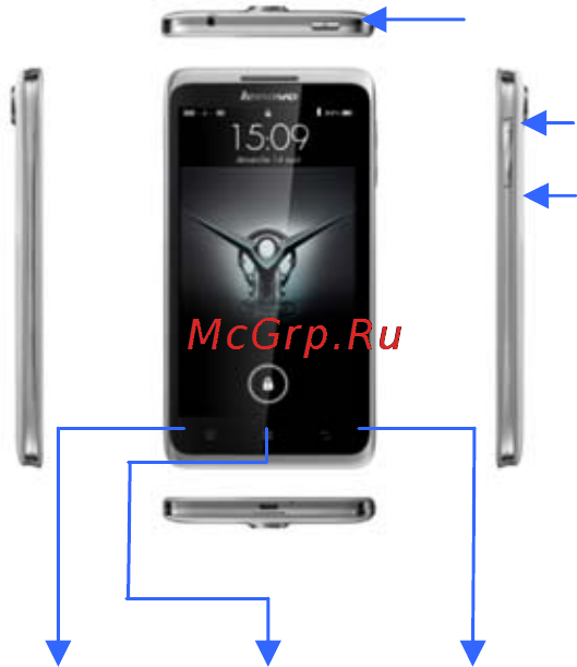 Lenovo S890 White [6/56] Port assignment and button layout