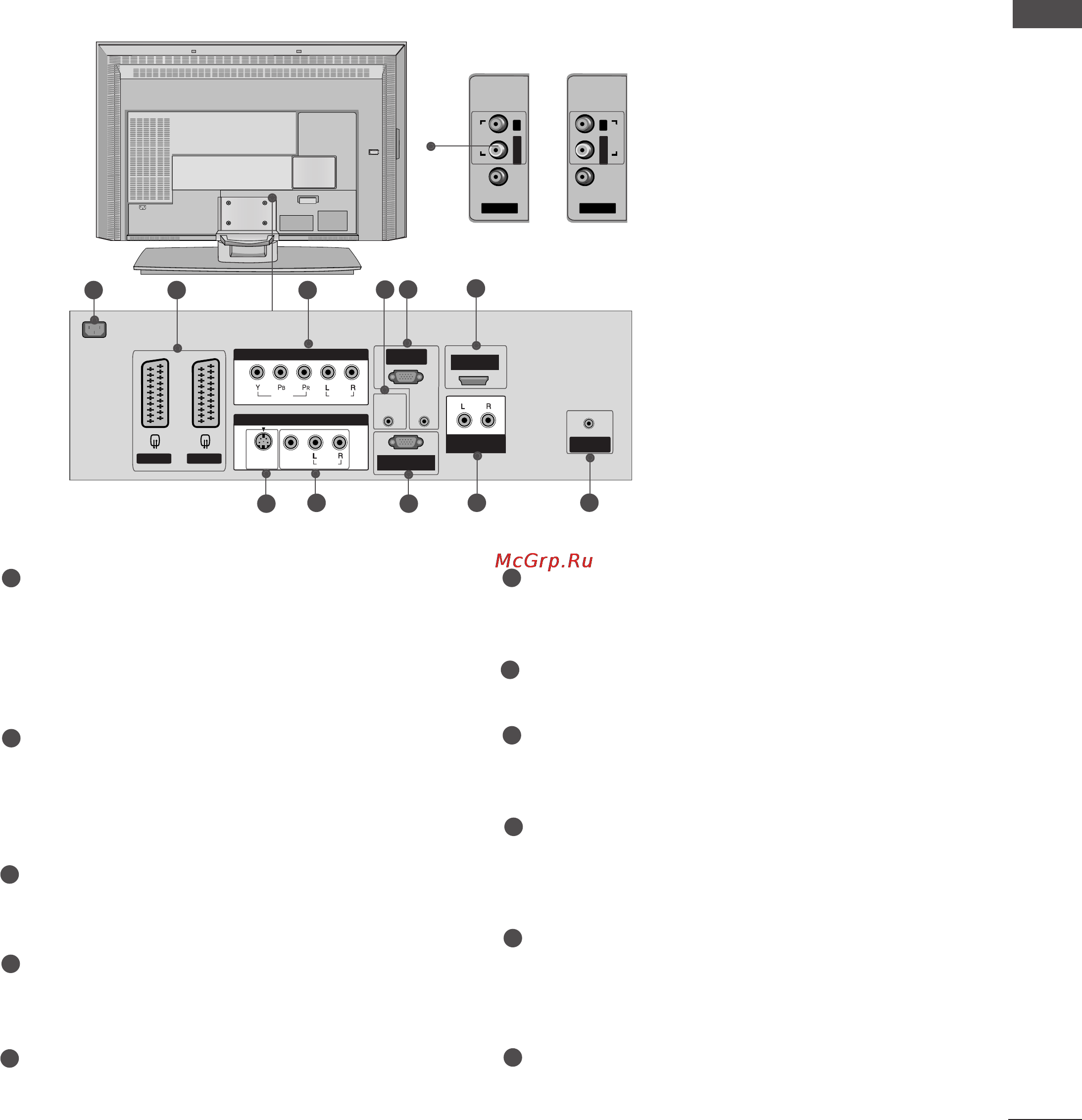 LG 42PC3RA [11/82] Варианты подключения
