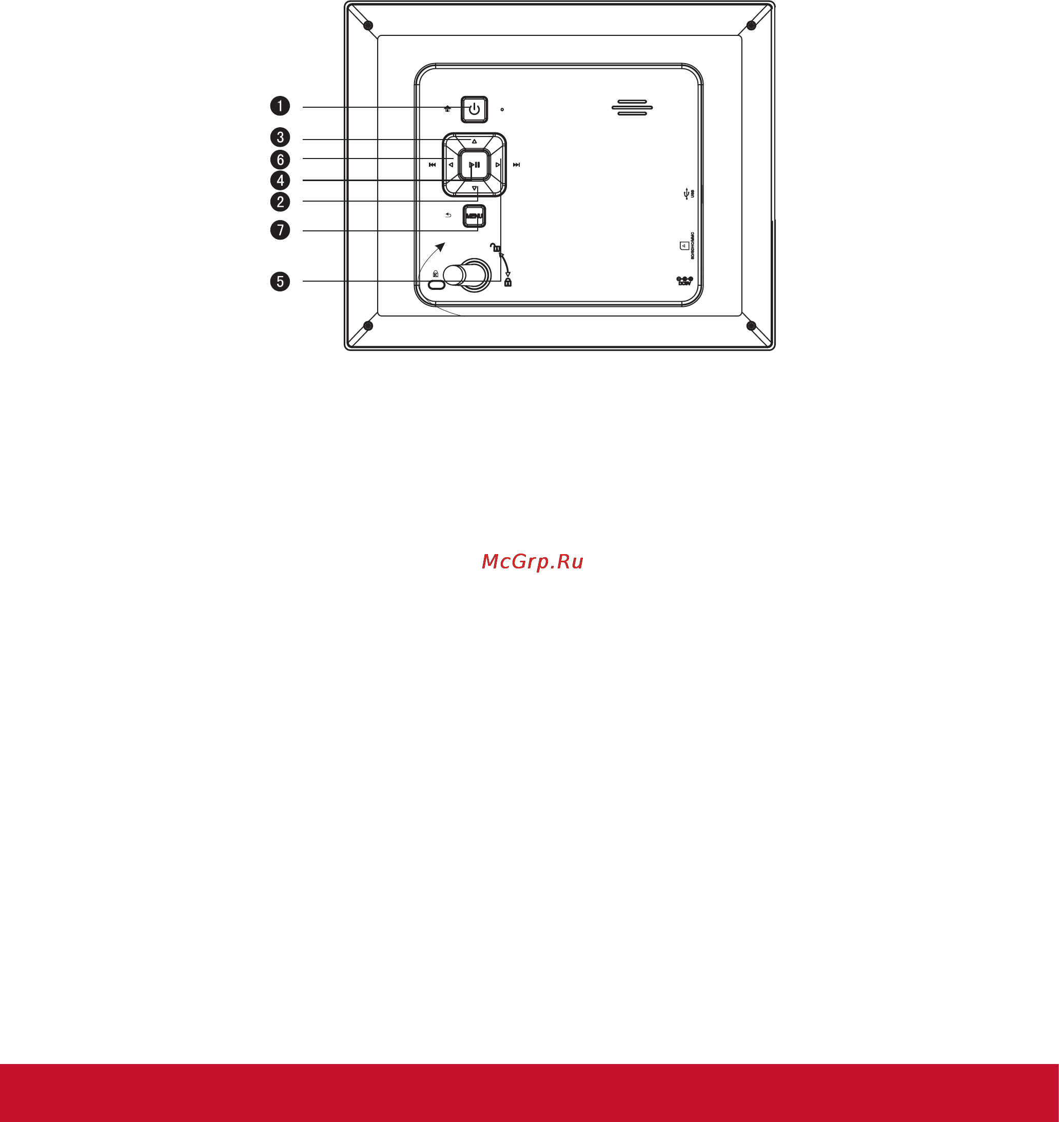 Viewsonic VFD874-20E [9/19] Описание кнопок