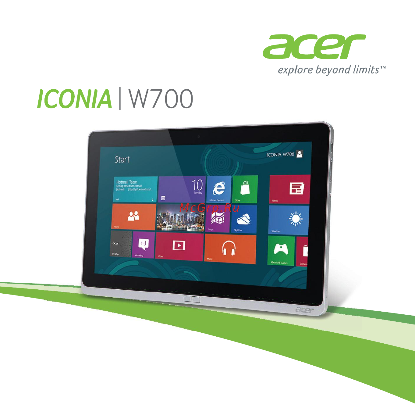 Acer W700 NT.L0QER.002 Инструкция по эксплуатации онлайн