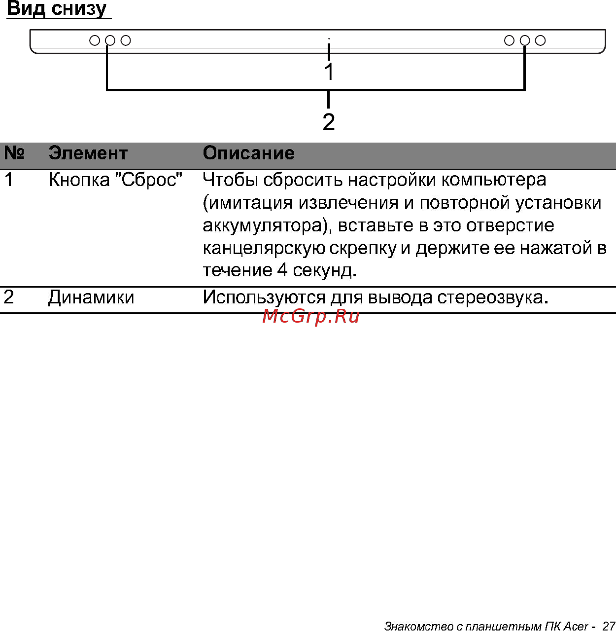Acer W700 NT.L0QER.002 Инструкция по эксплуатации онлайн [27/86] 81232