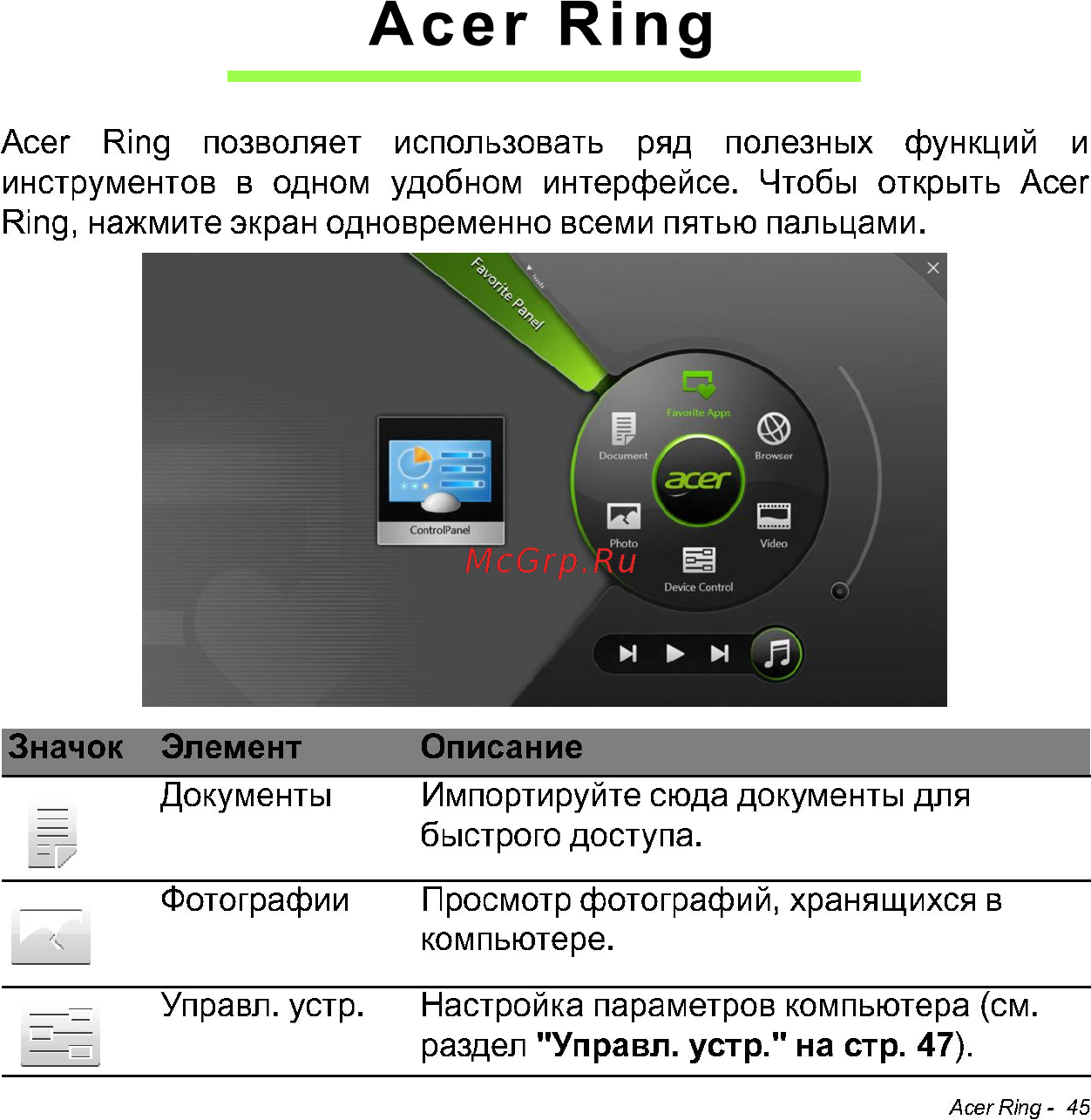 Acer Iconia Tab W700 64Gb Silver [45/86] Acer ring