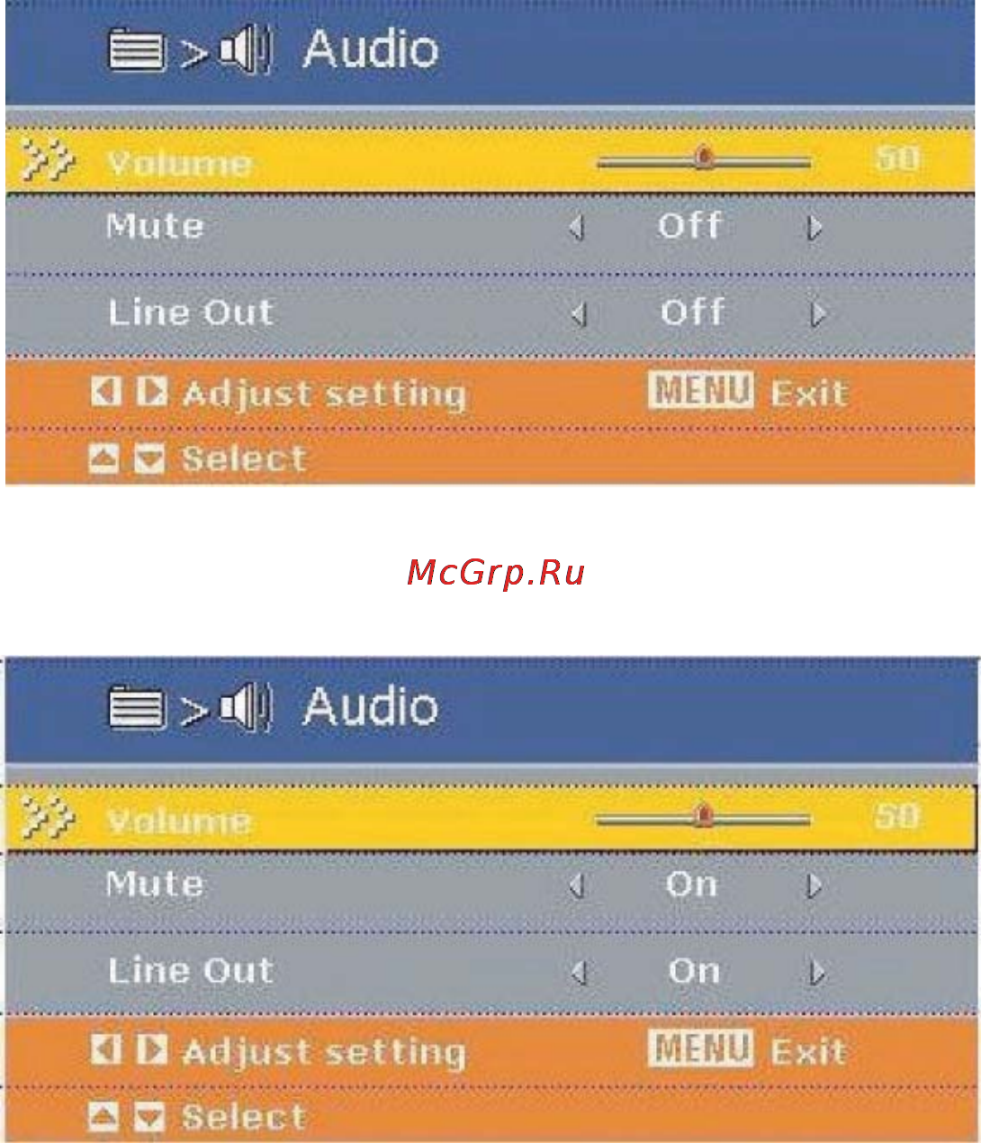 Viewsonic PJ258D [24/35] Настройка аудио с ipod