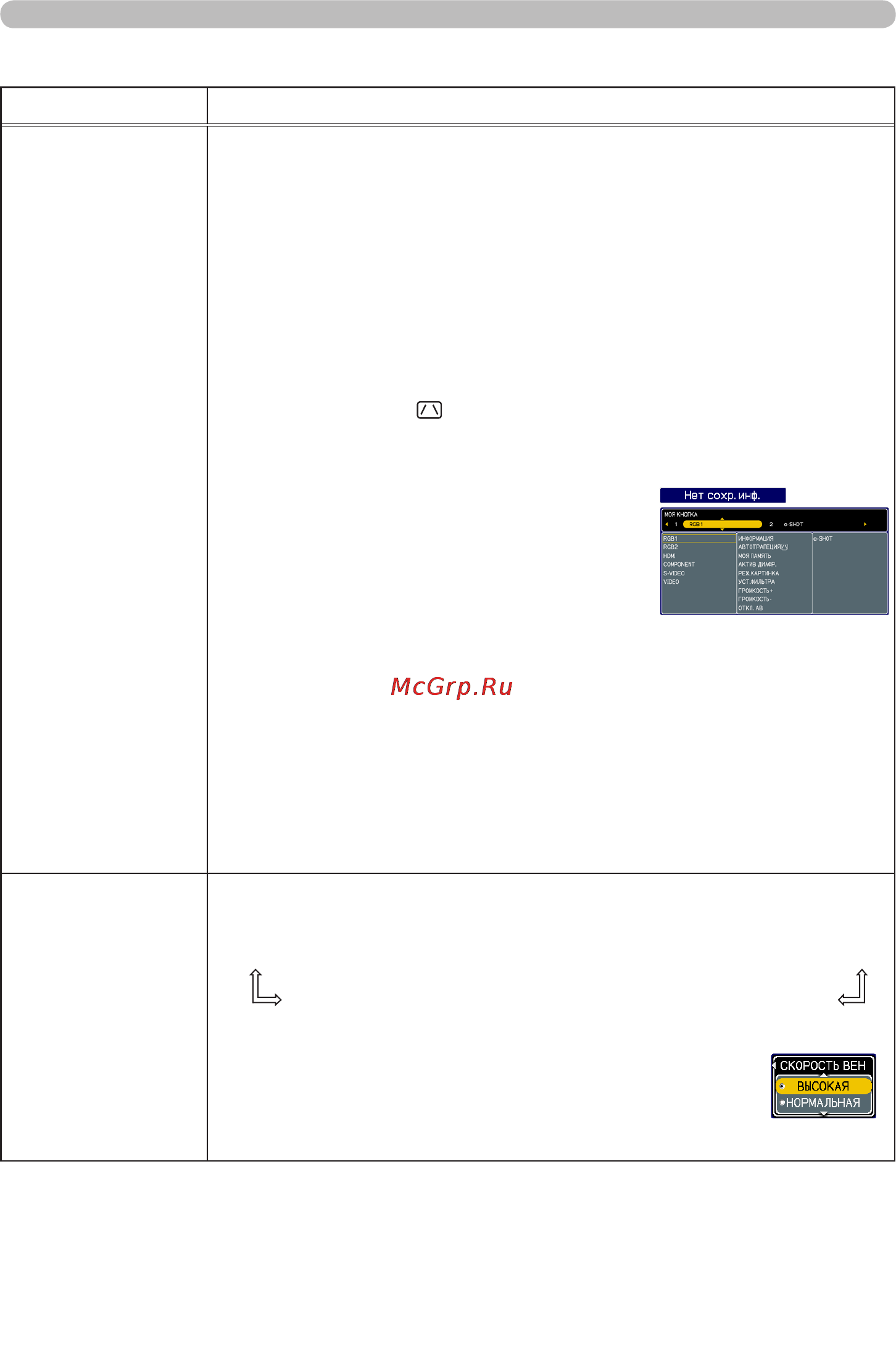 Viewsonic PJ1173 [50/125] Меню опции продолжение