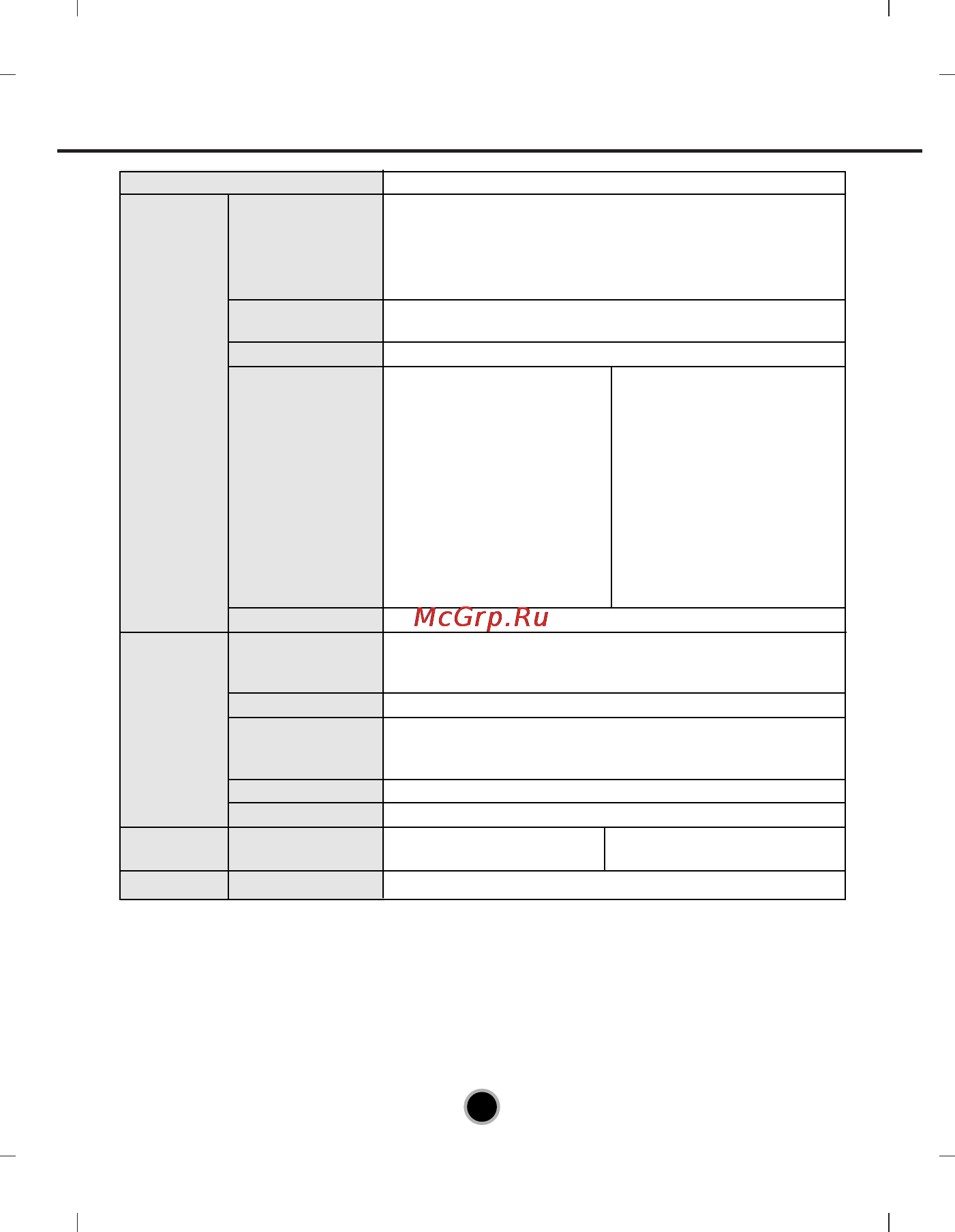 LG GH24LS70 [12/13] Specifications