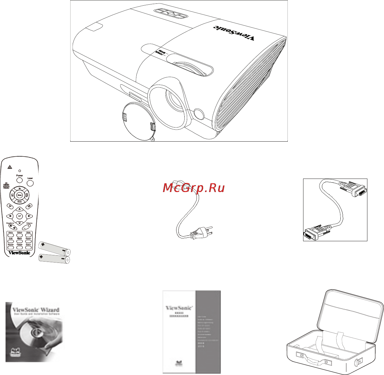 Viewsonic PJ588D [8/54] Знакомство с проектором