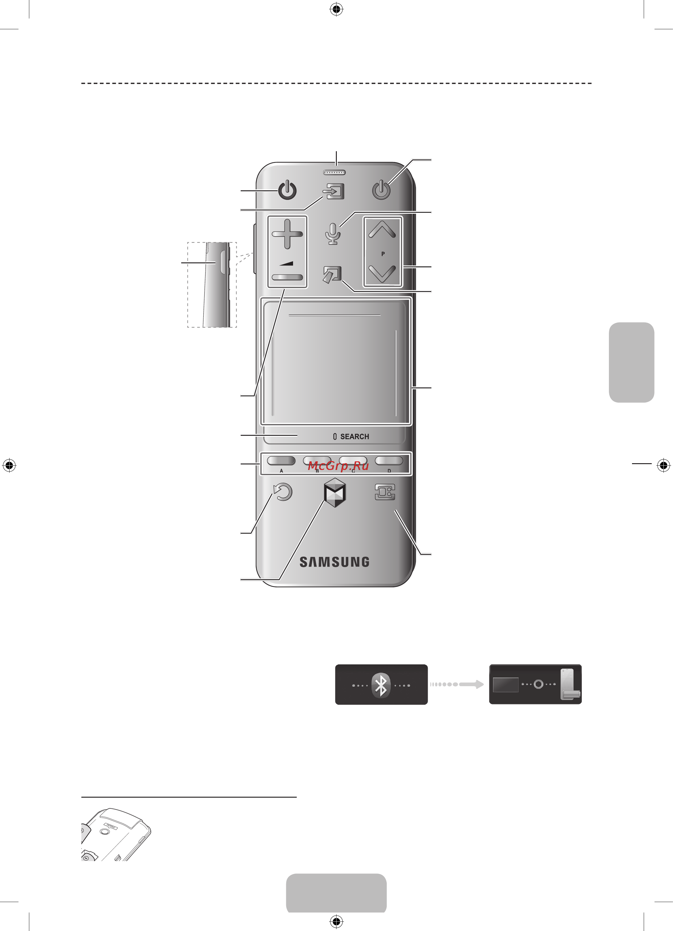 Samsung PS64F8500AT [74/93] Smart touch control пультін пайдалану