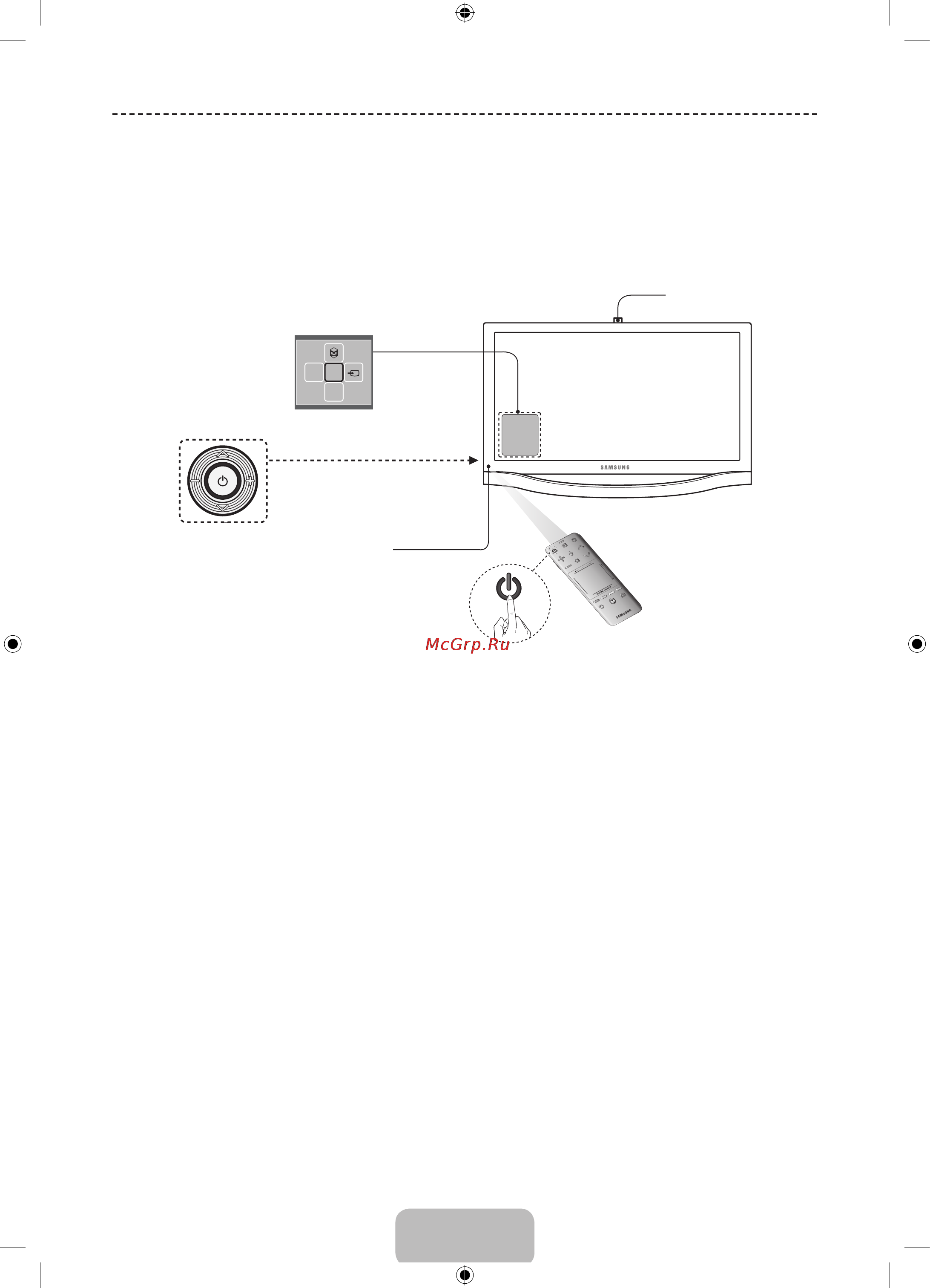 Samsung PS64F8500AT [8/93] Turning on the tv