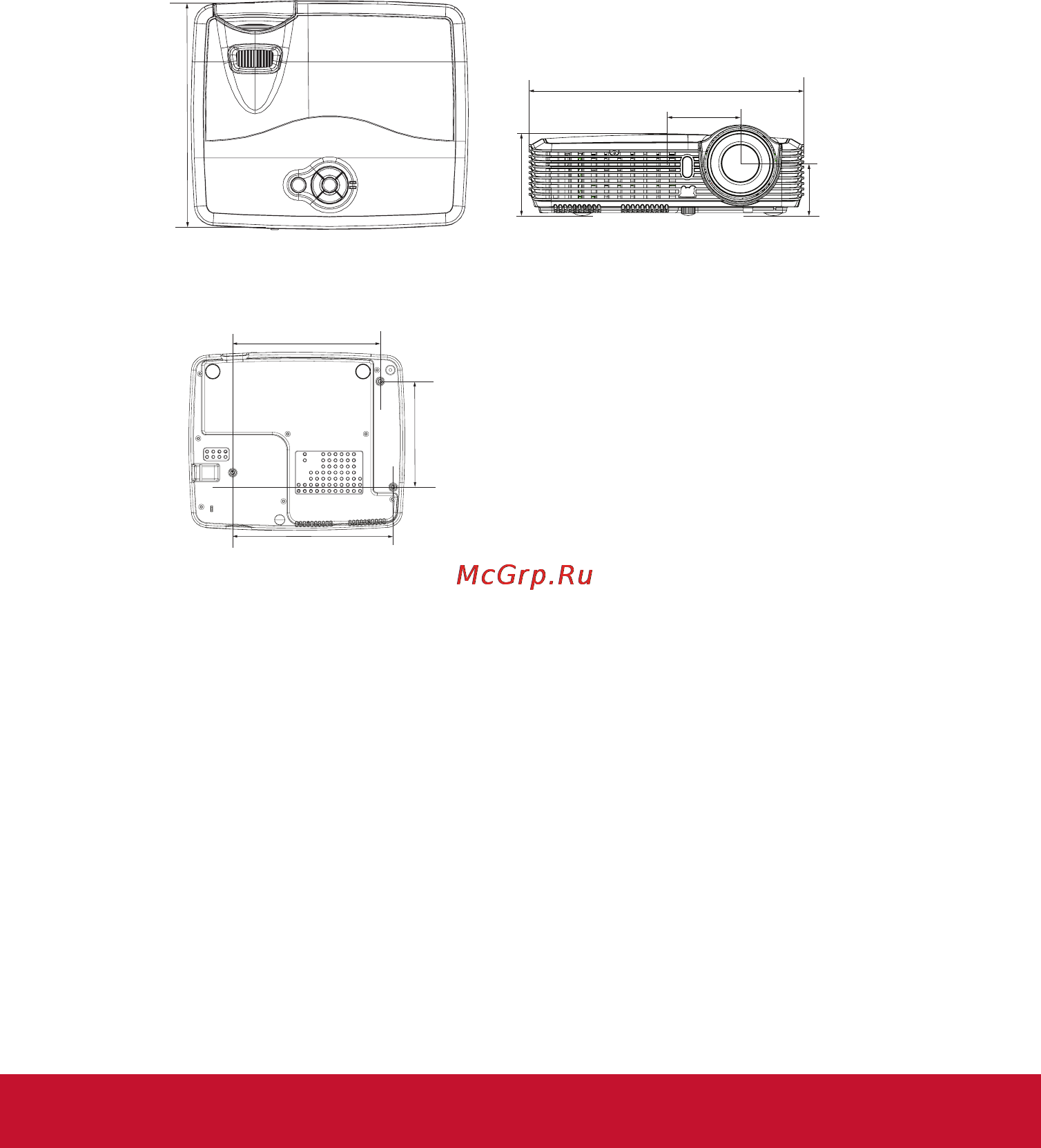Viewsonic PJD5353 [39/52] Крепление на потолке
