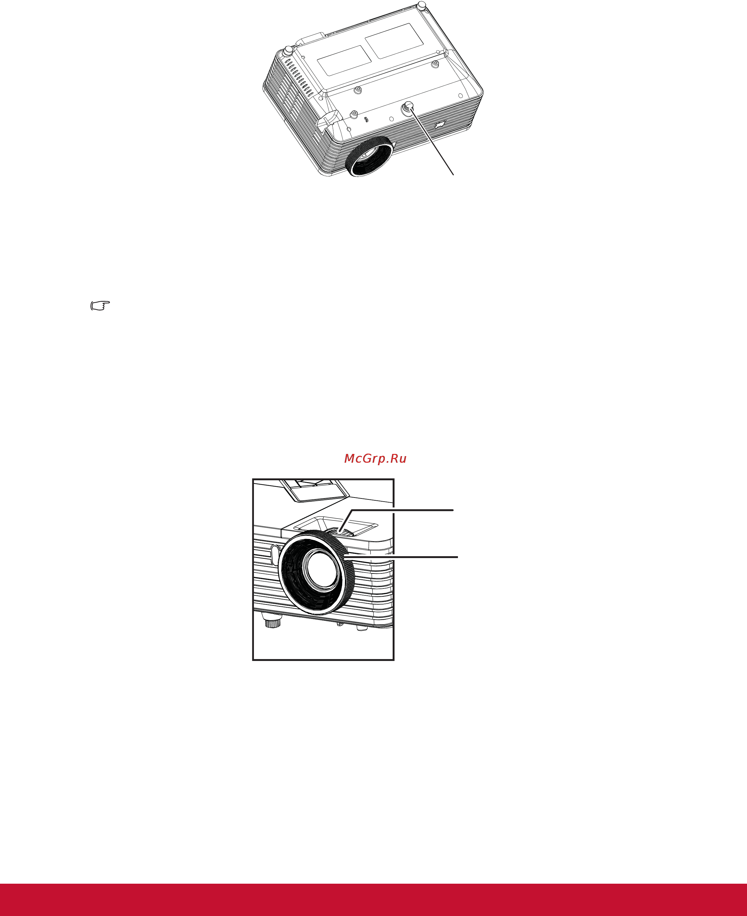 Viewsonic PJD7223 [25/55] Регулировка высоты проектора