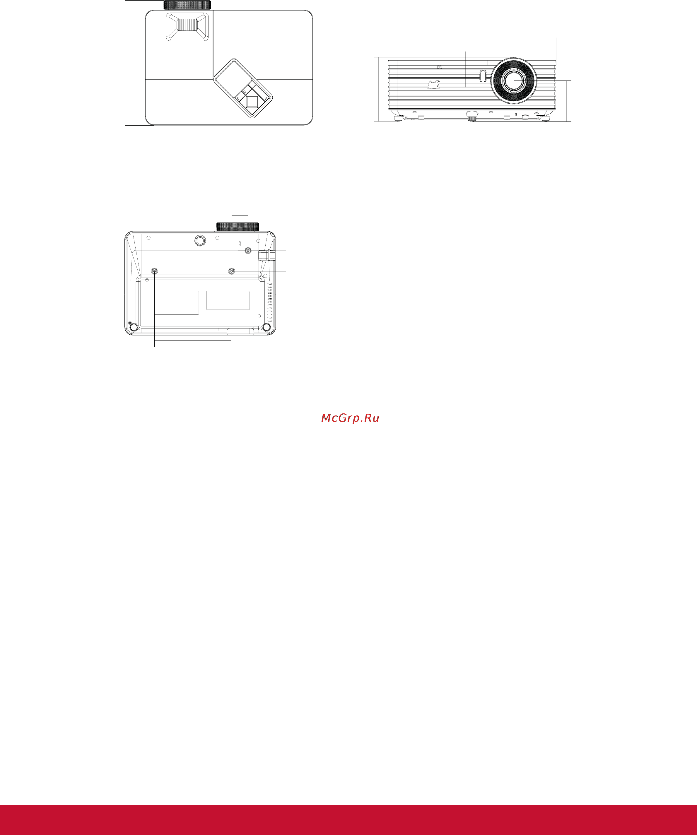 Viewsonic PJD7223 [43/55] Крепление на потолке