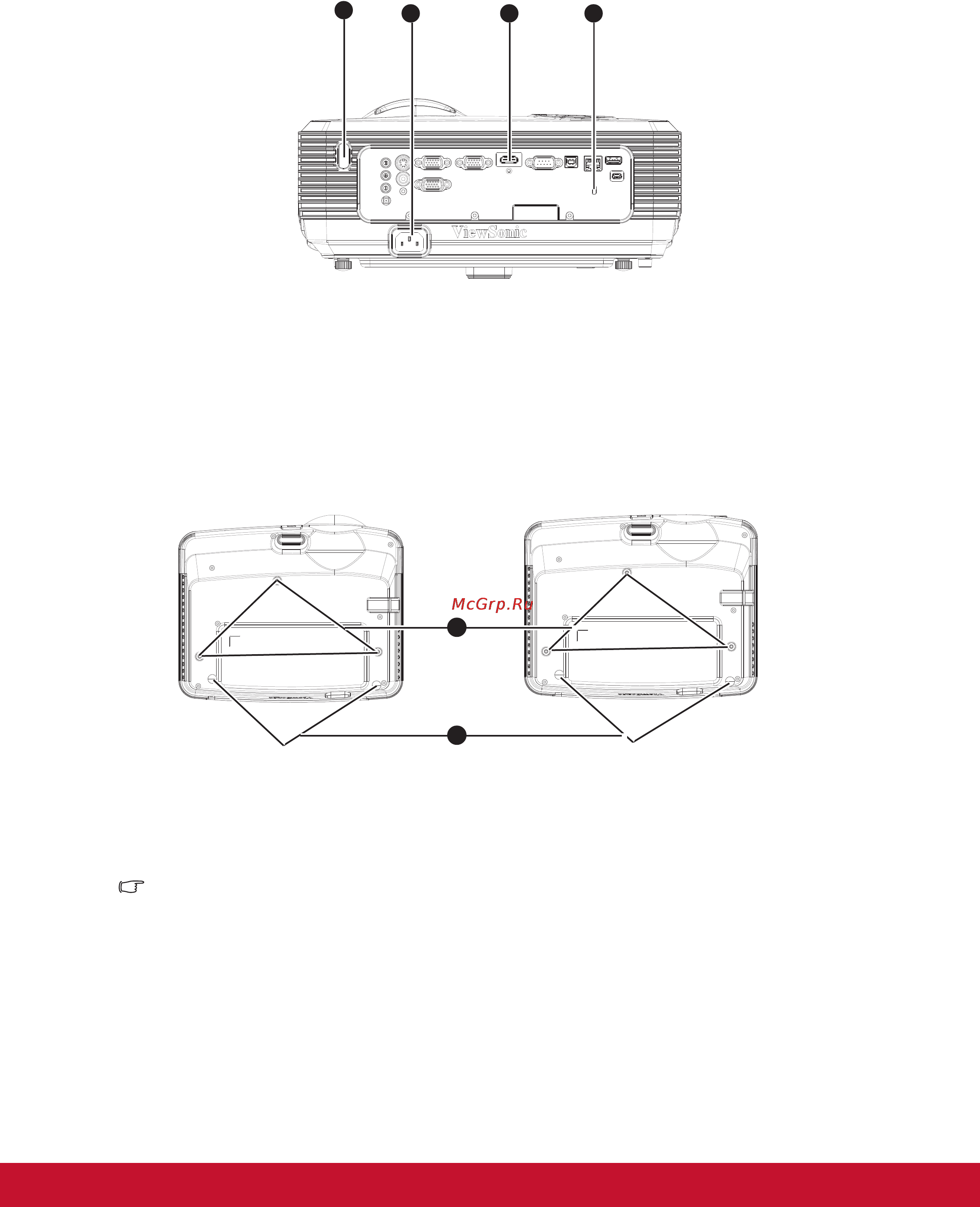 Viewsonic PJD7533W [11/84] Вид сзади