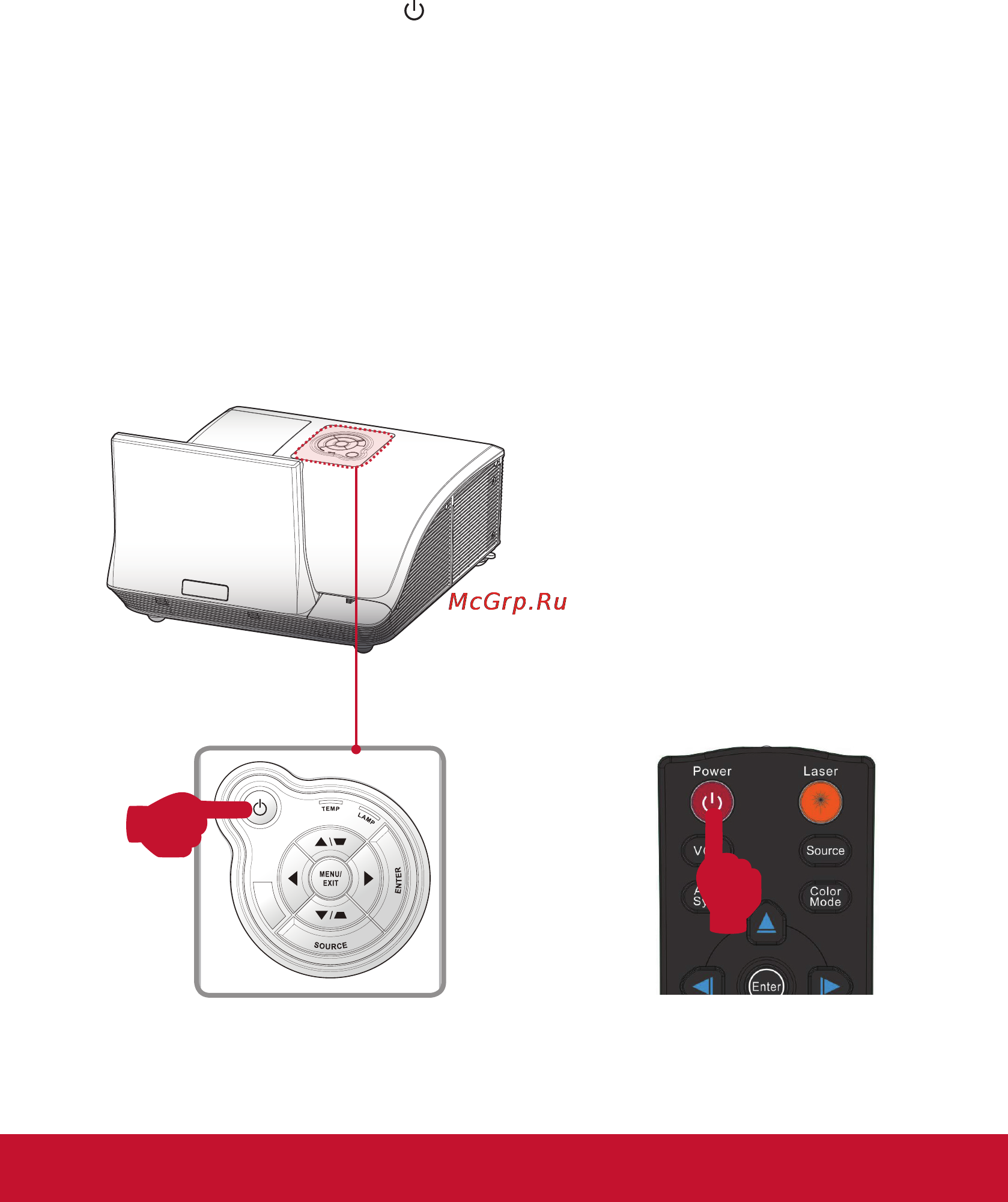 Viewsonic PJD8653WS [15/66] Включение выключение проектора