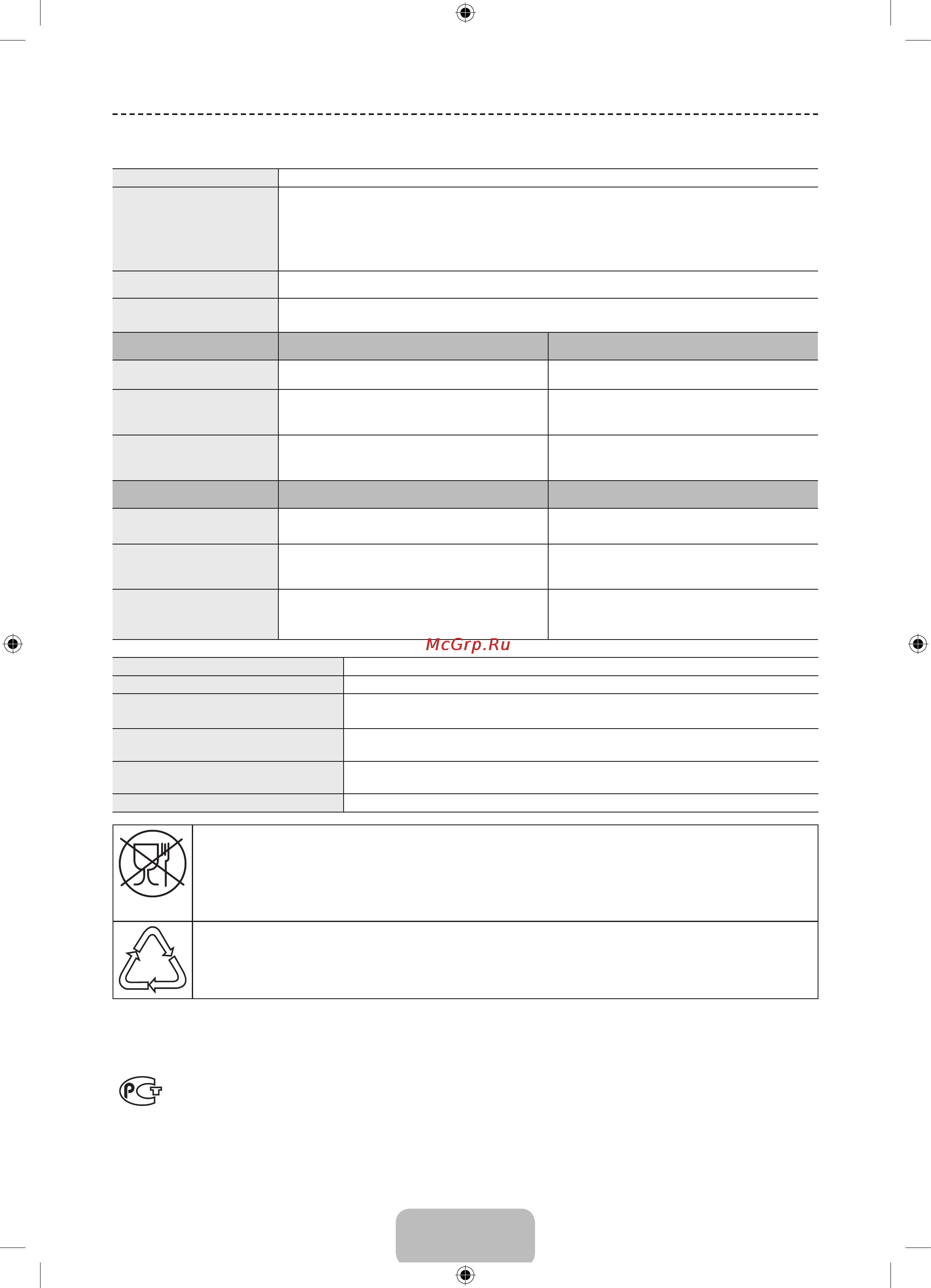 Samsung UE32F5300AK [18/19] Технические характеристики тв