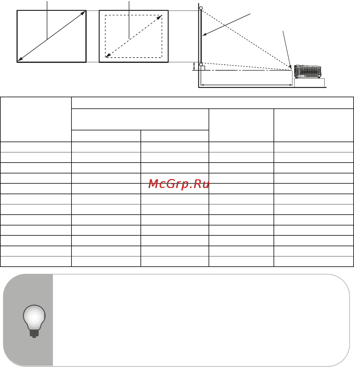 Viewsonic PRO8400 [29/77] Диагональ