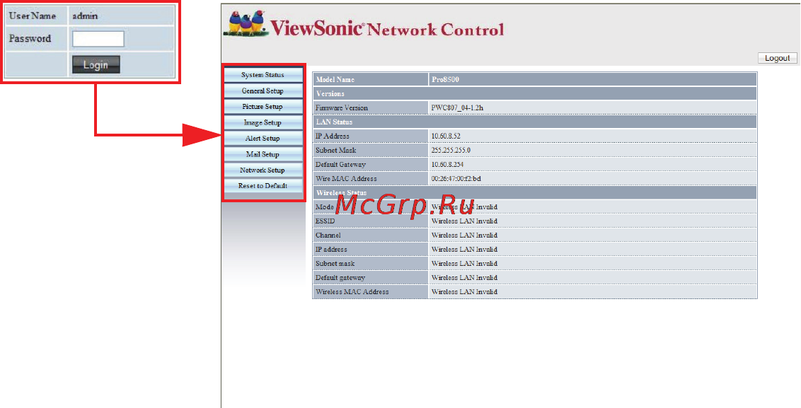 Viewsonic PRO8450W Инструкция по эксплуатации онлайн [49/80] 81399