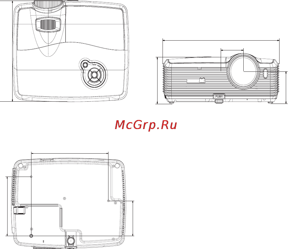 Viewsonic PRO8450W [69/80] Крепление на потолке