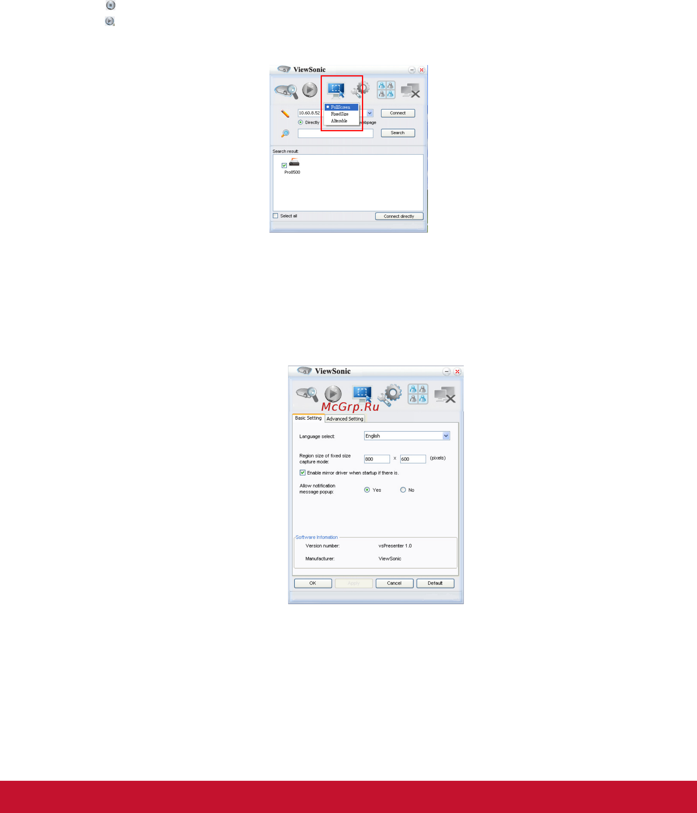 Viewsonic PRO8600 Инструкция по эксплуатации онлайн [50/70] 81404
