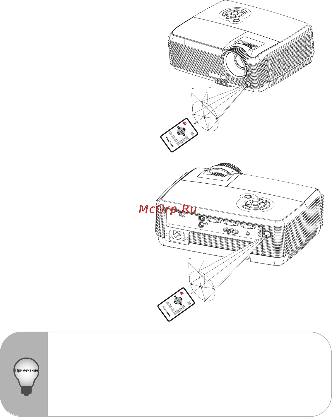 Viewsonic PJD6211 [16/41] Использование пульта дистанционного управления