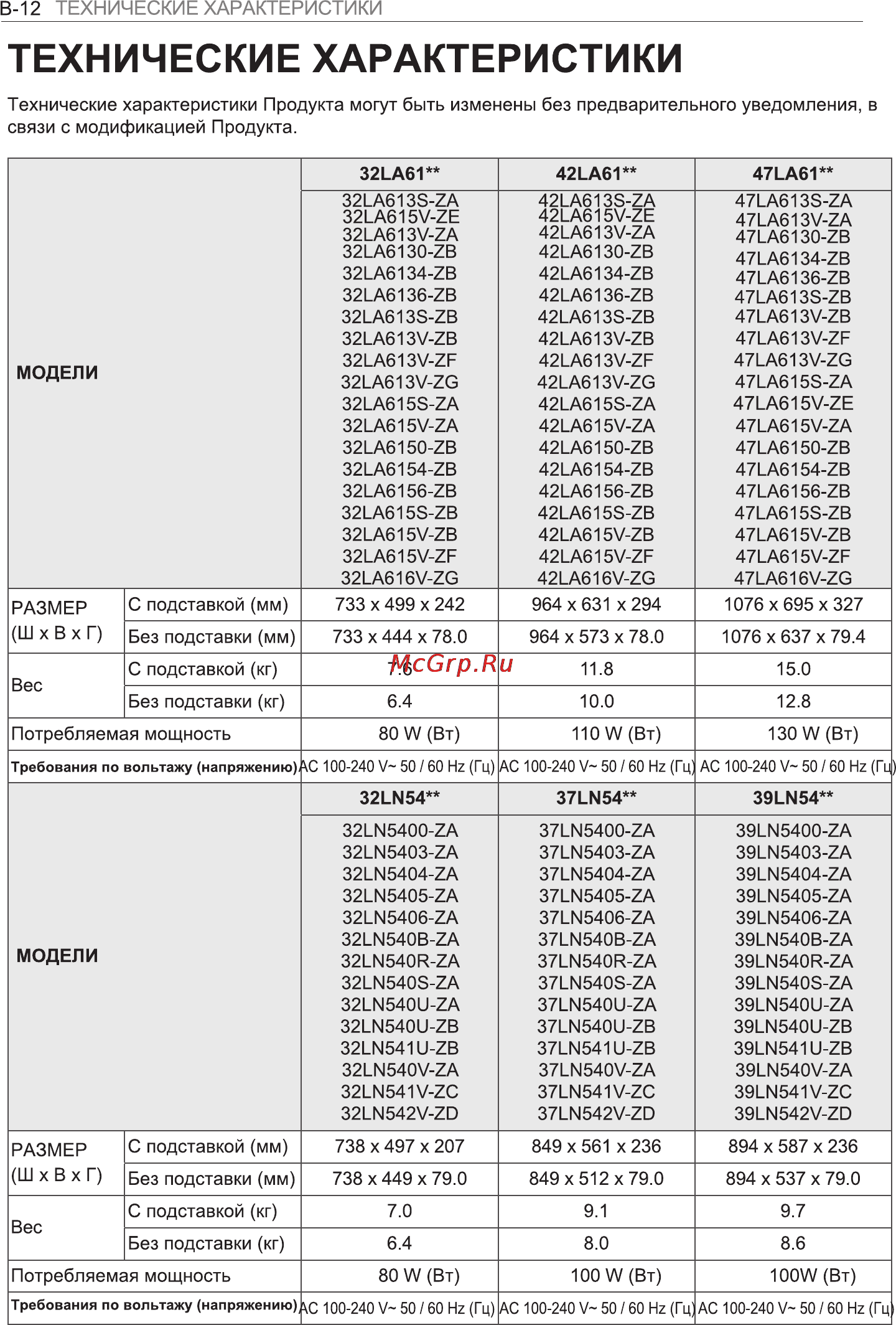 LG 47LN540V Инструкция по эксплуатации онлайн [33/37] 81418