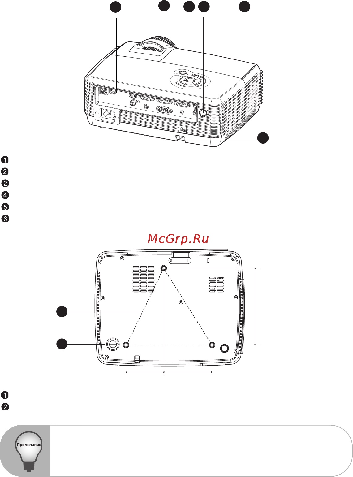 Viewsonic PJD6221 [11/57] Вид сзади