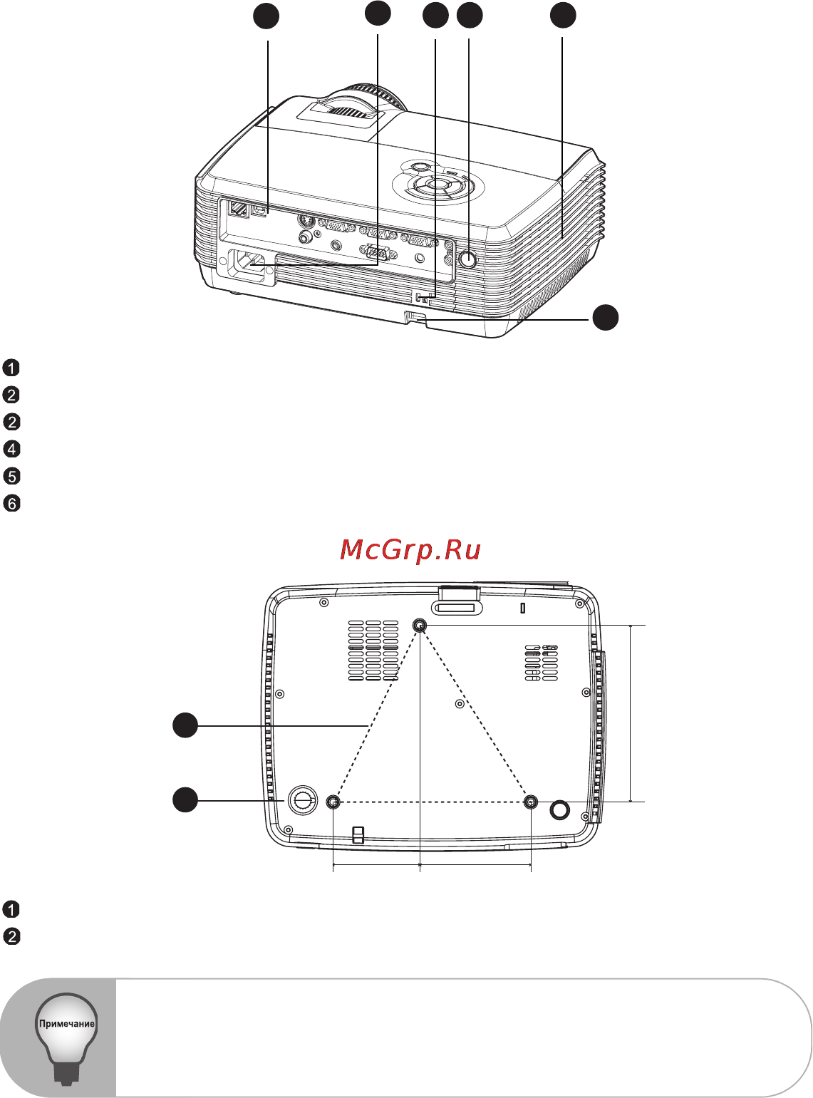 Viewsonic PJD6241 [11/57] Вид сзади