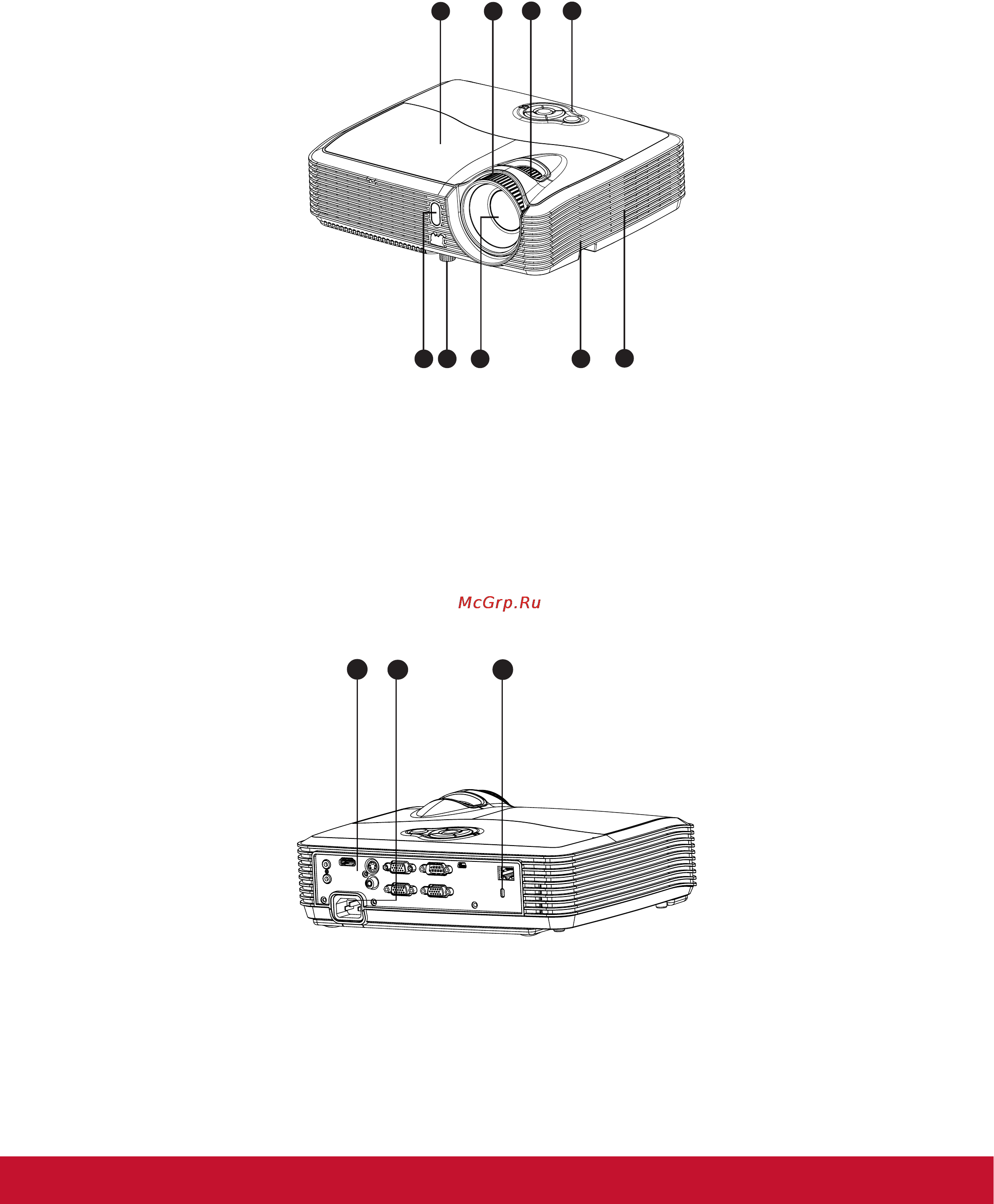 Viewsonic PJD6243 [10/60] Вид спереди