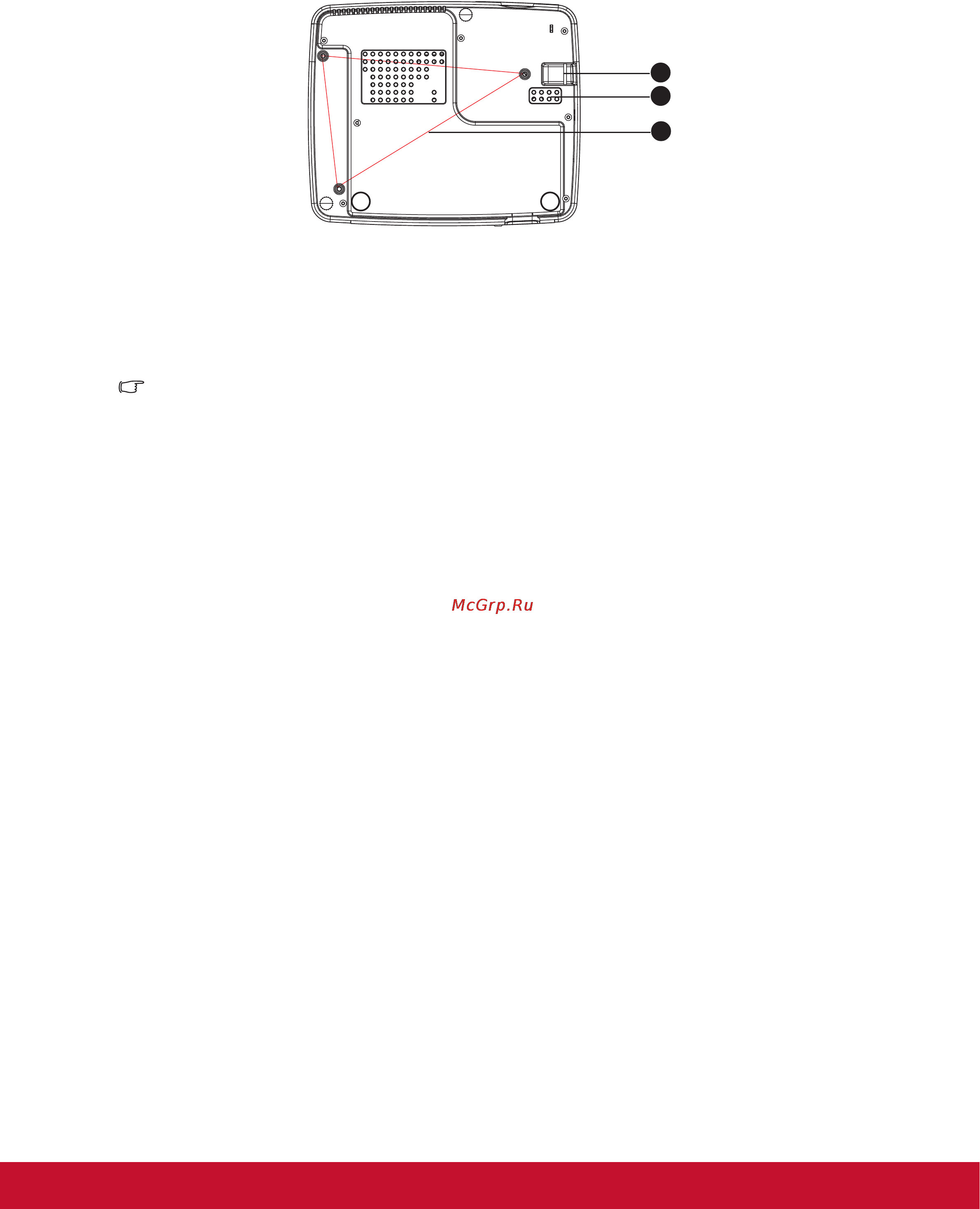 Viewsonic PJD6243 [11/60] Вид снизу