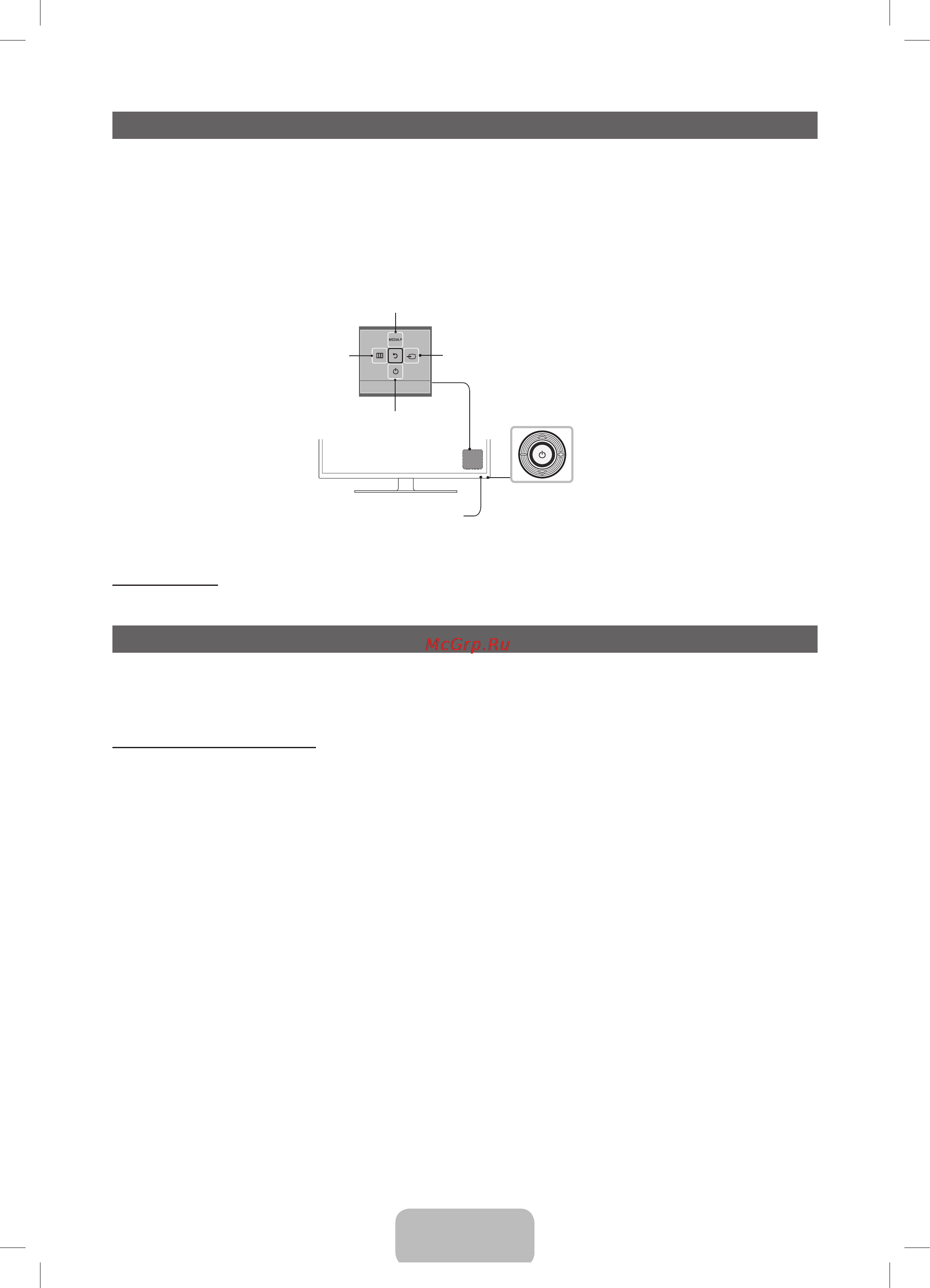 Samsung UE19F4000AW [24/73] Использование контроллера телевизора клавиши панели
