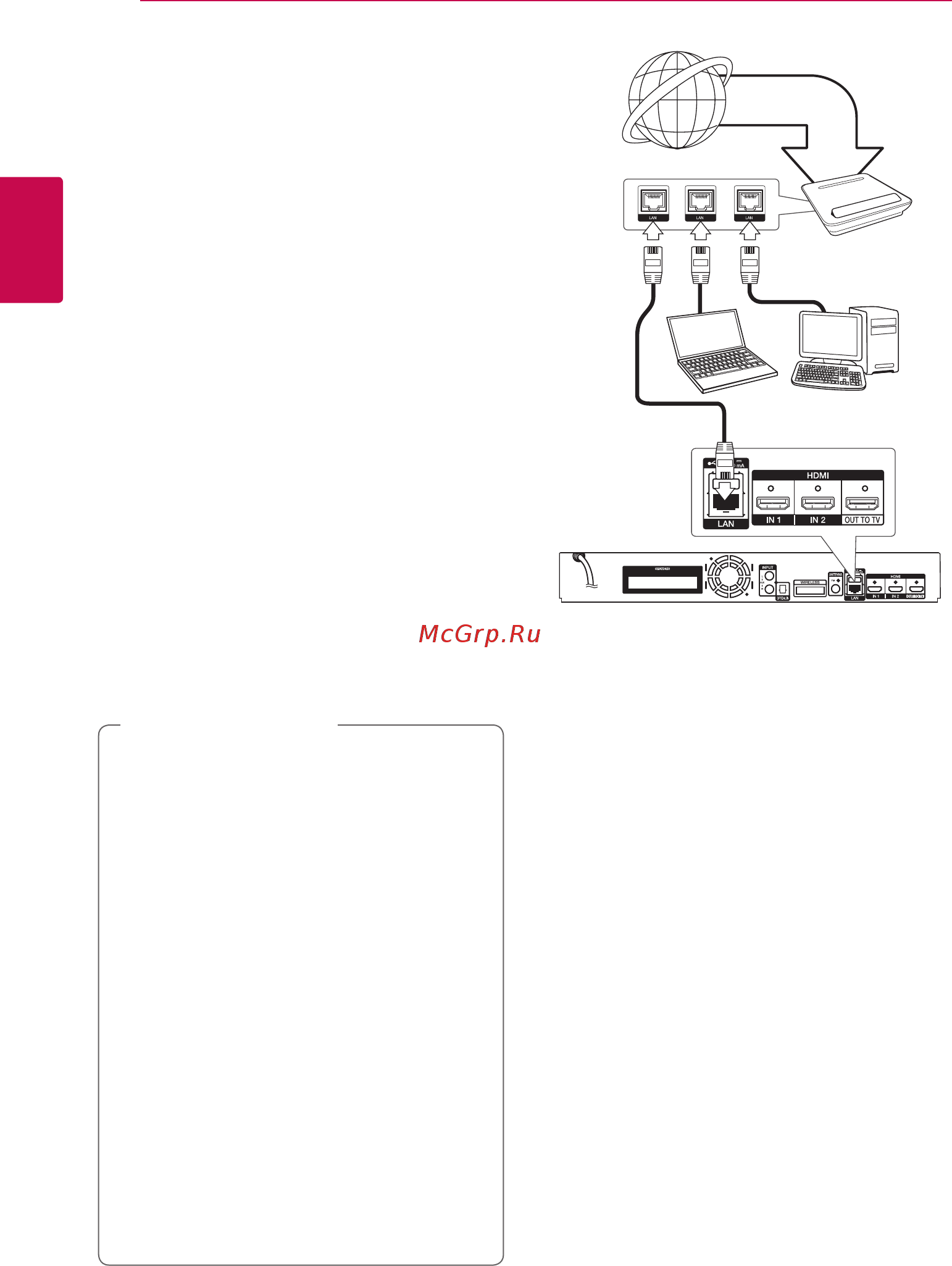 LG 4K BH9530TW [20/82] Подключение к домашней сети
