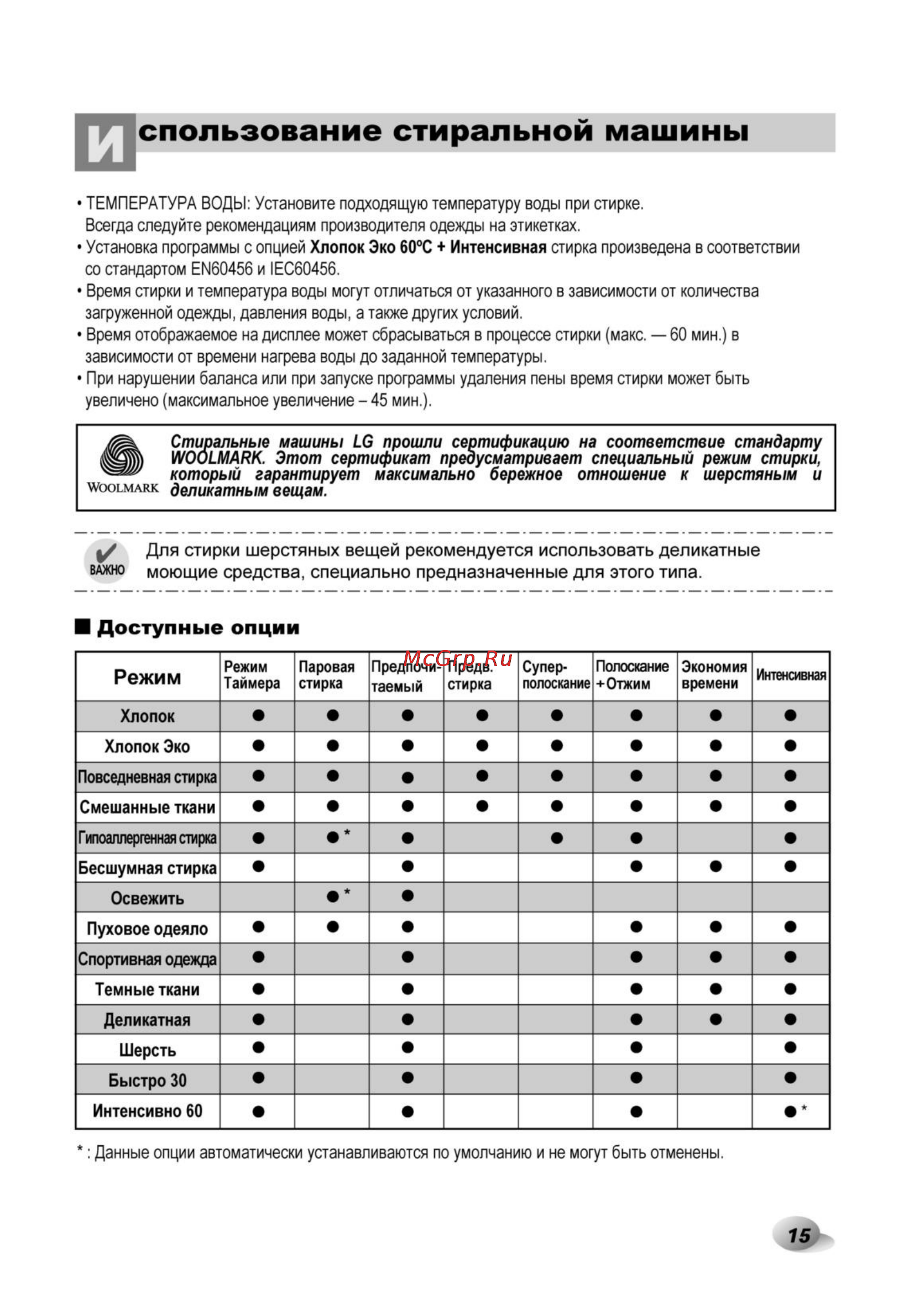 LG F14A8TDS Инструкция по эксплуатации онлайн [16/33] 27567