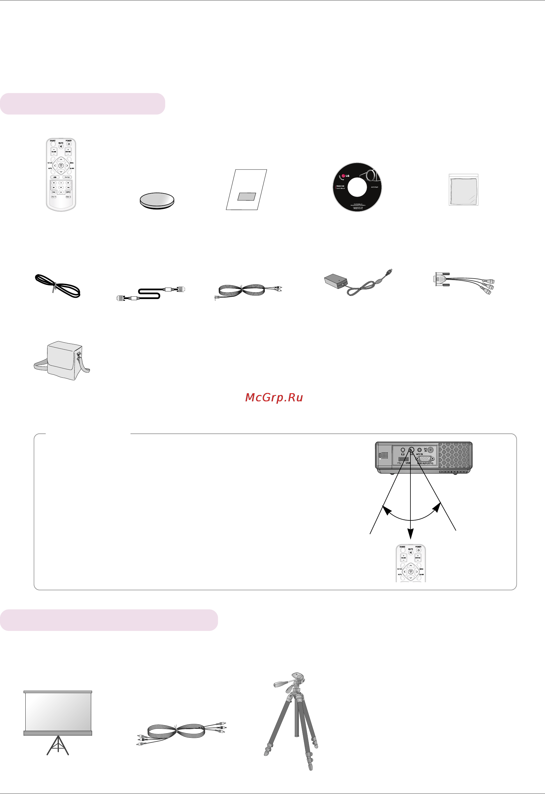 LG HS102G [10/42] Примечание