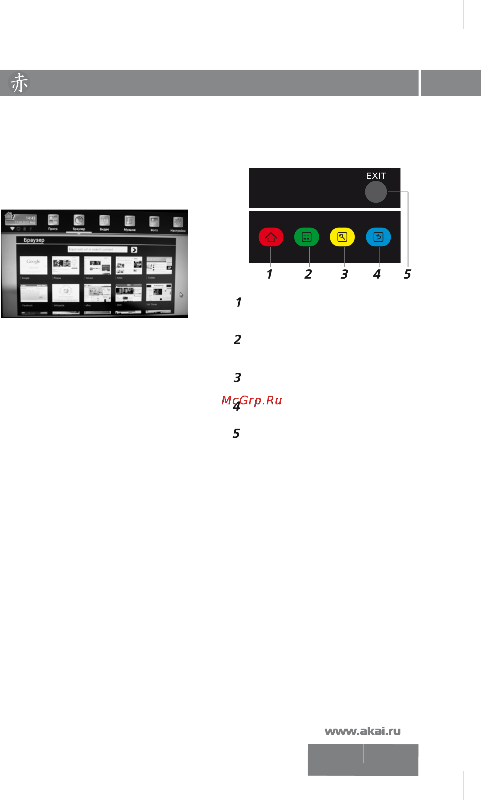 Akai LES-32V01M [14/24] Управление работой smart