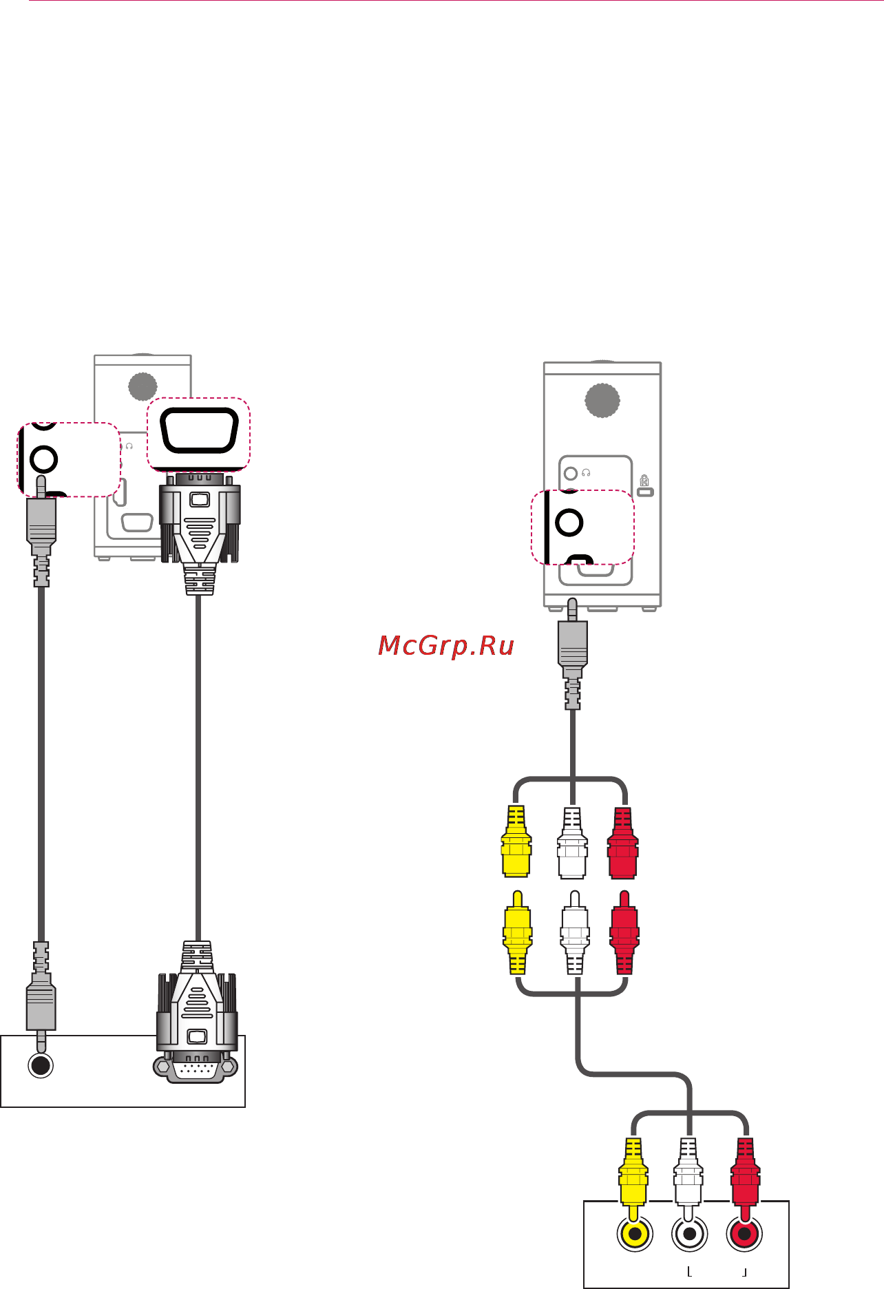 LG PG60G [54/60] Подключение к входу av input