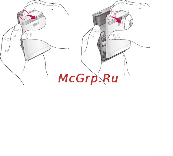 LG LGE400 Optimus L3 [199/362] Встановлення sim карти та акумулятора