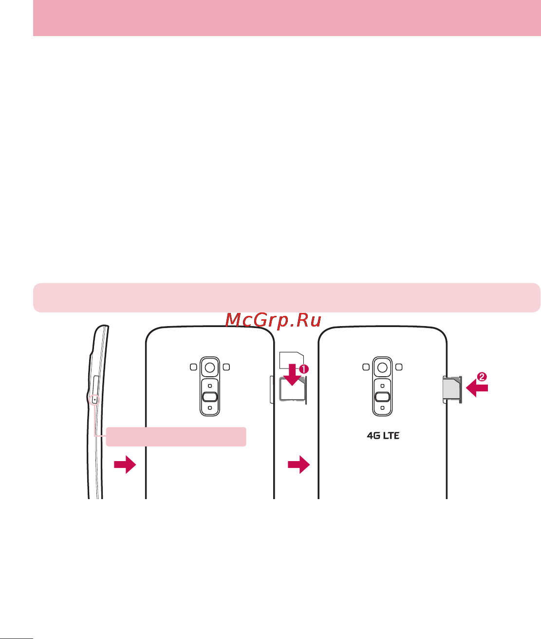 LG LGD958 G Flex [460/560] Installing the micro usim card
