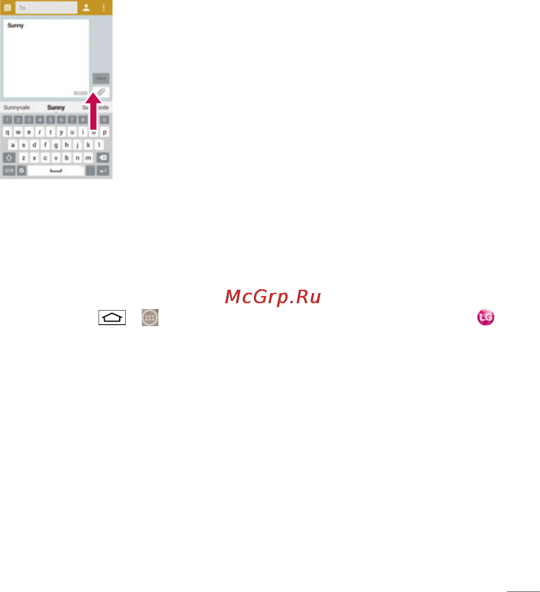 LG LGD855 G3 [218/519] Введення запропонованого слова за допомогою функції управління жестами