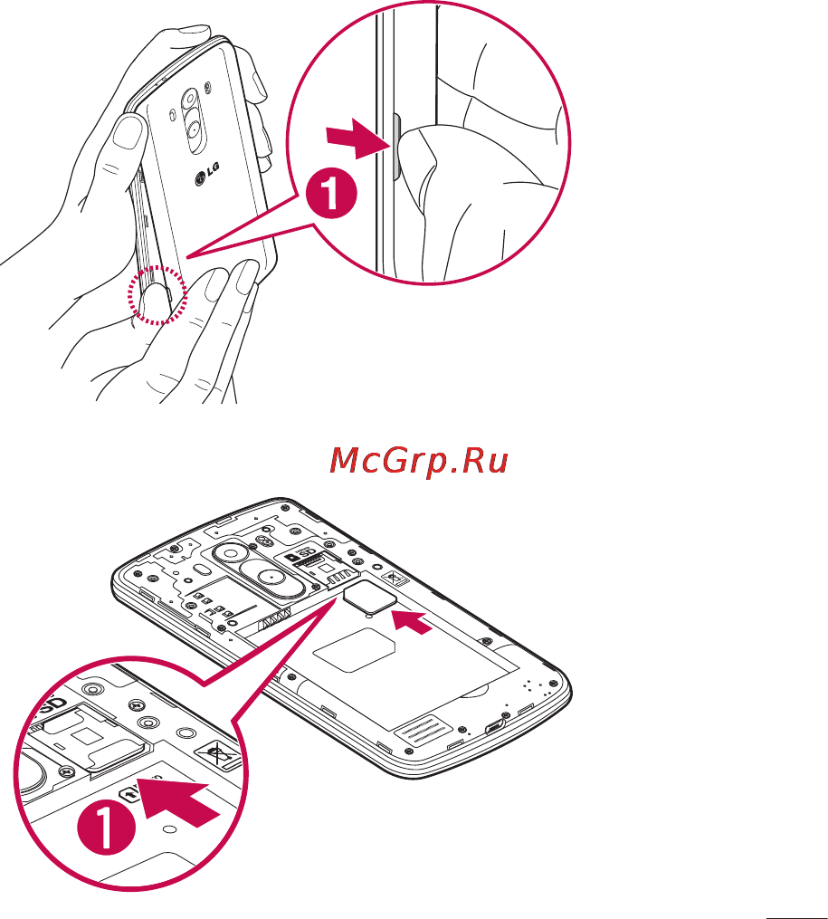 LG LGD855 G3 [426/519] Installing the sim card and battery