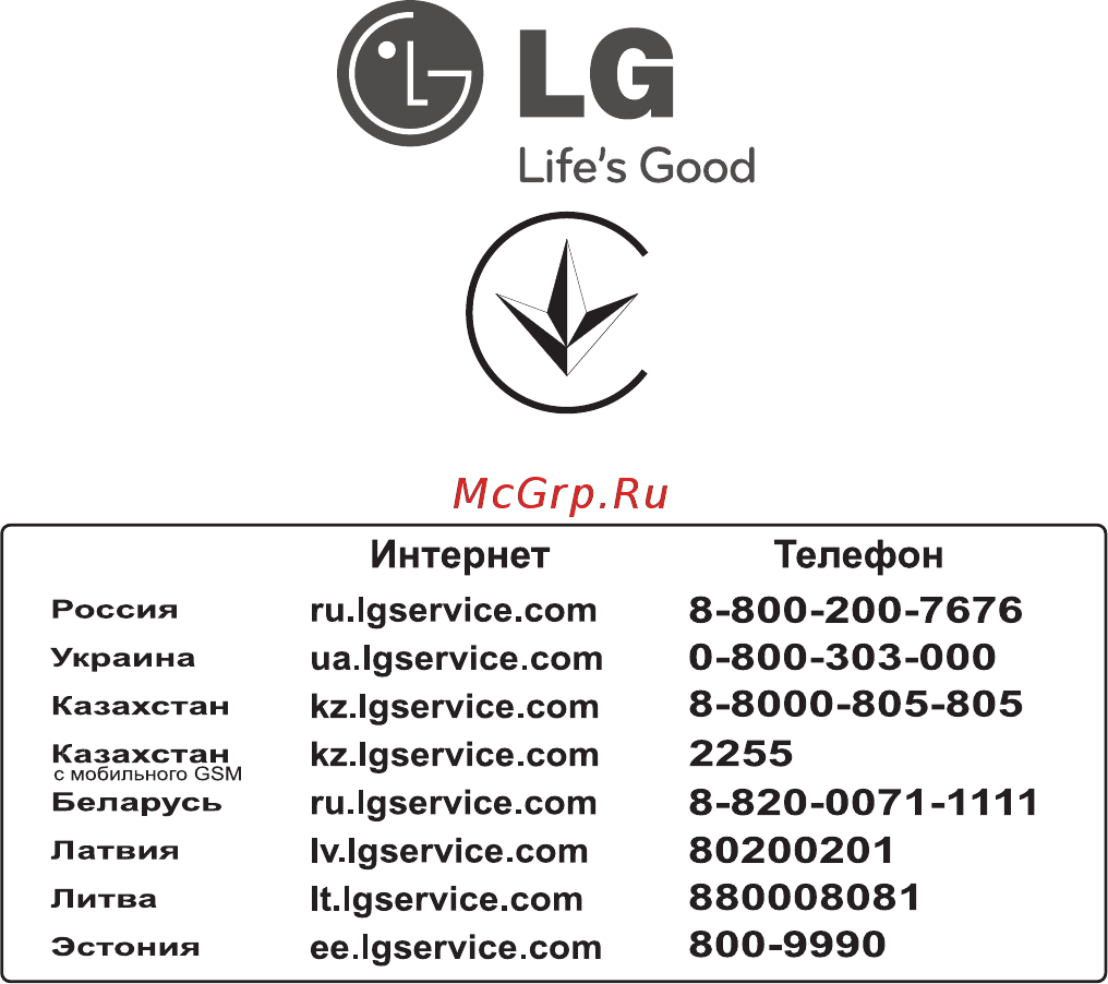 LG MS2042UY Инструкция по эксплуатации онлайн [46/46] 81795